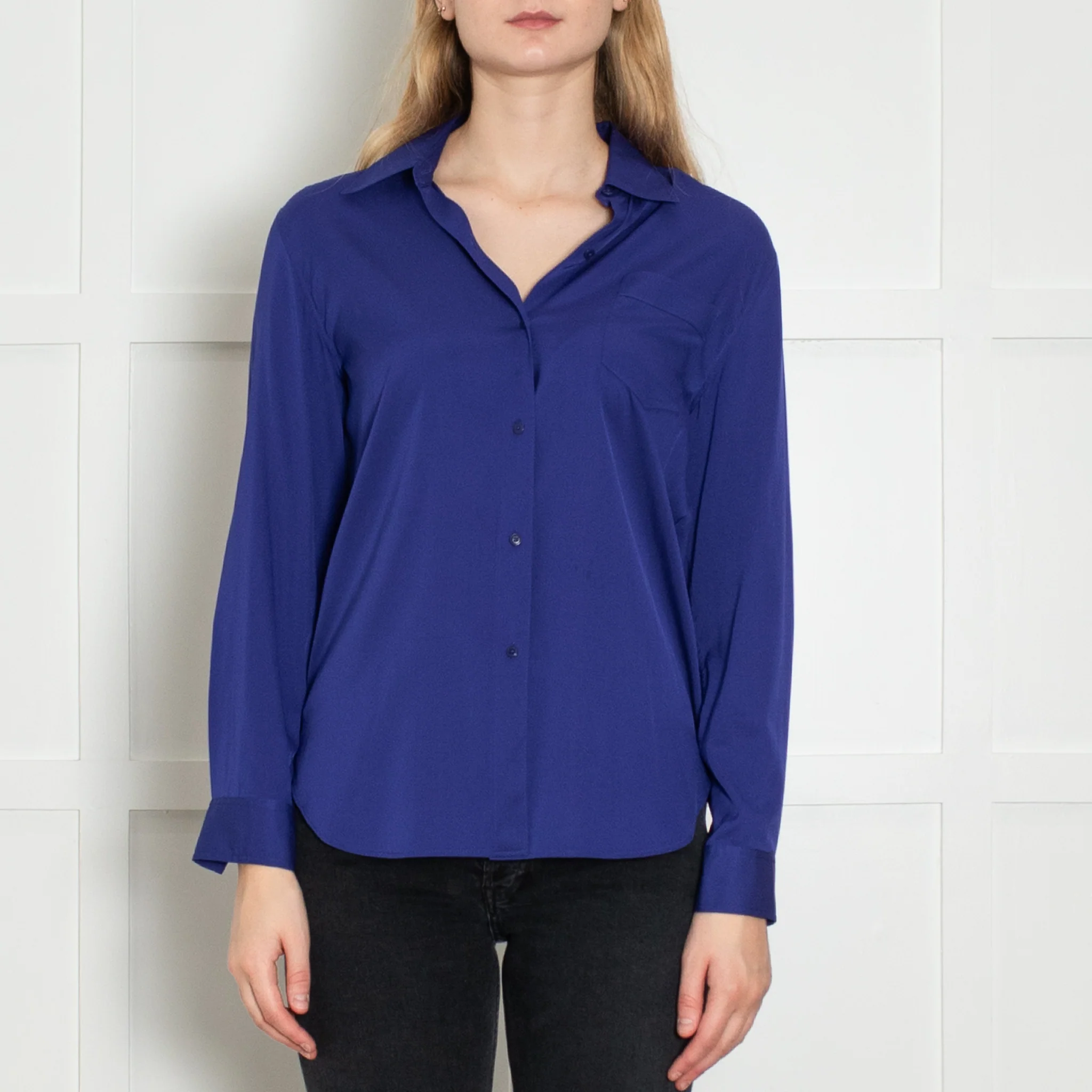 3.1 Philip Lim Purple Silk Shirt - Image 2
