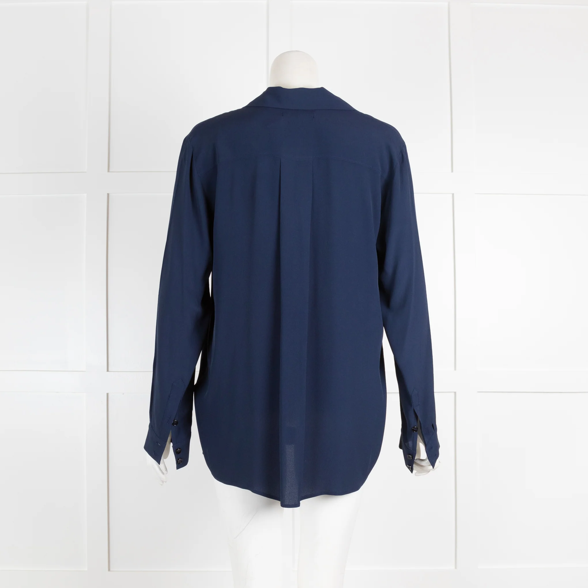 7 For All Mankid Navy Silk Shirt - Image 3