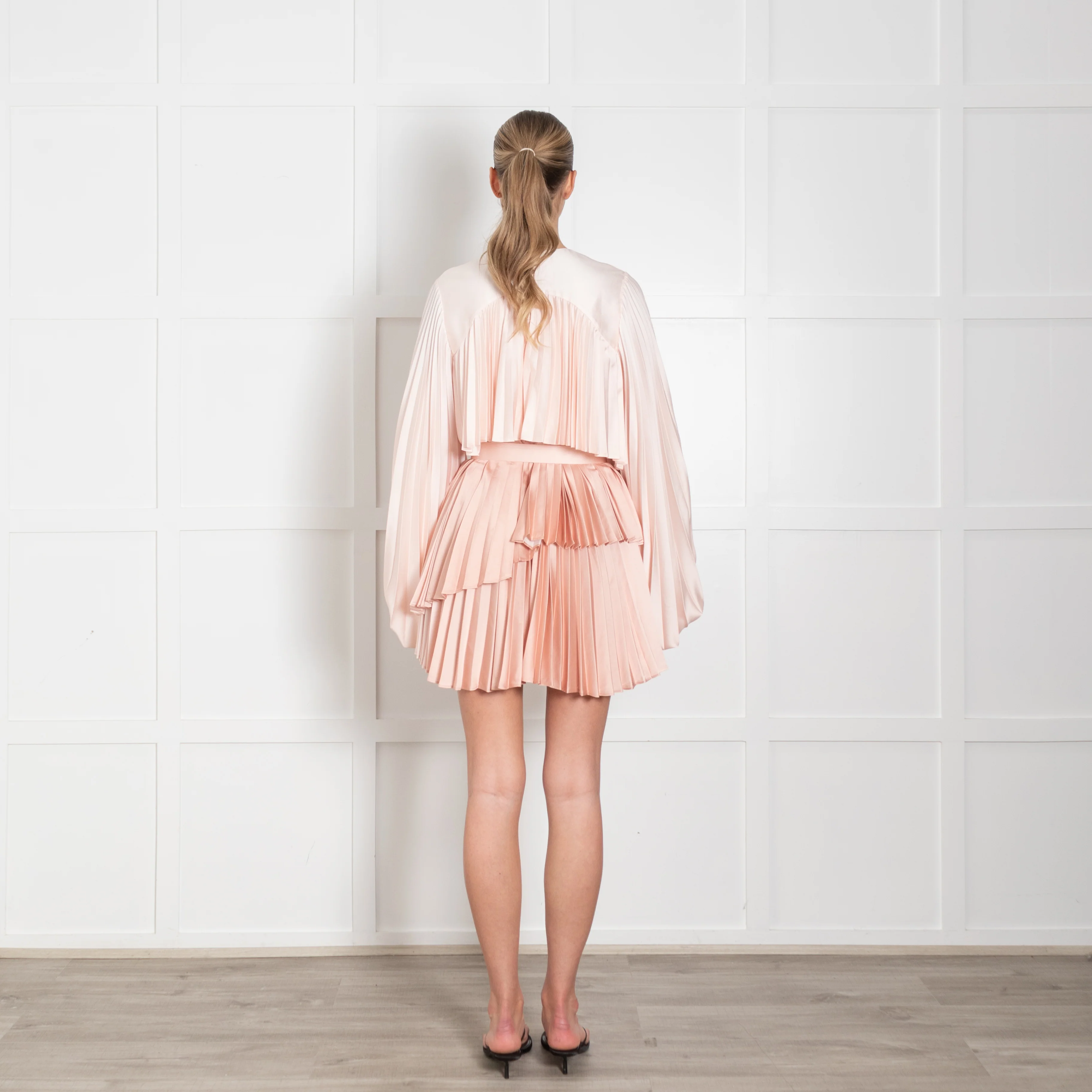 Acler Gradient Pink Pleated Dress - Image 5