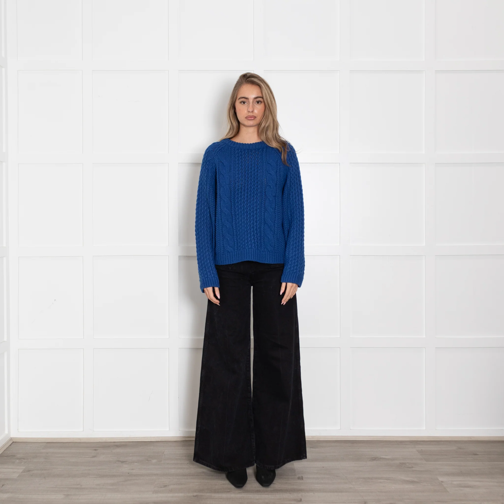 Acne Blue Chunky Knit Jumper