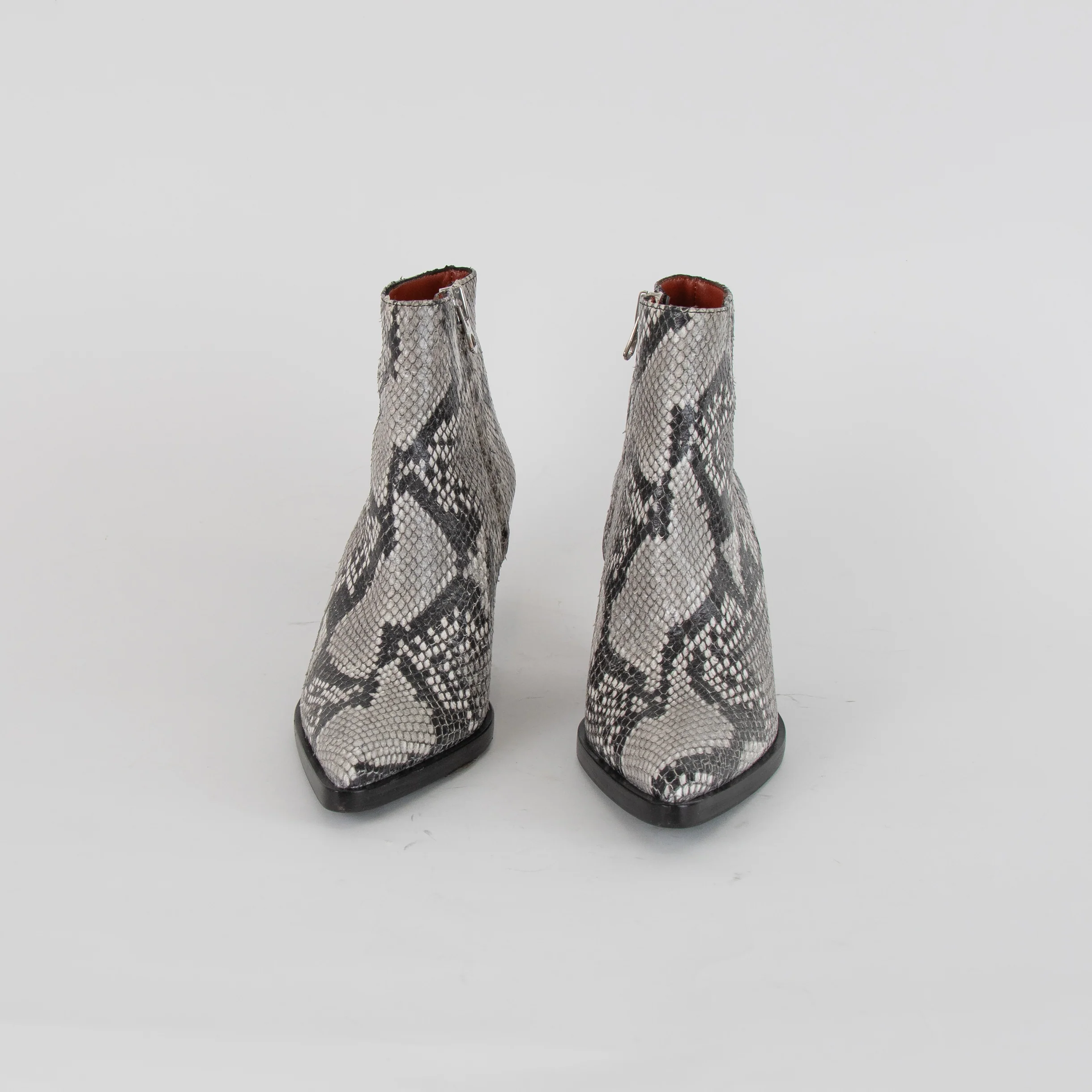 Acne Studios Animal Print Ankle High Pointy Boots - Image 2