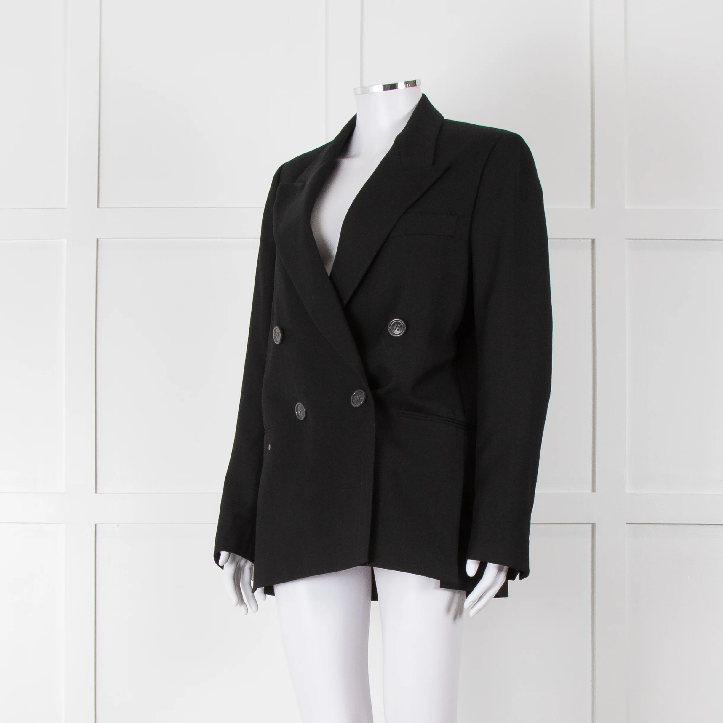 Acne Studios Black Dbl Breasted Blazer - Image 10