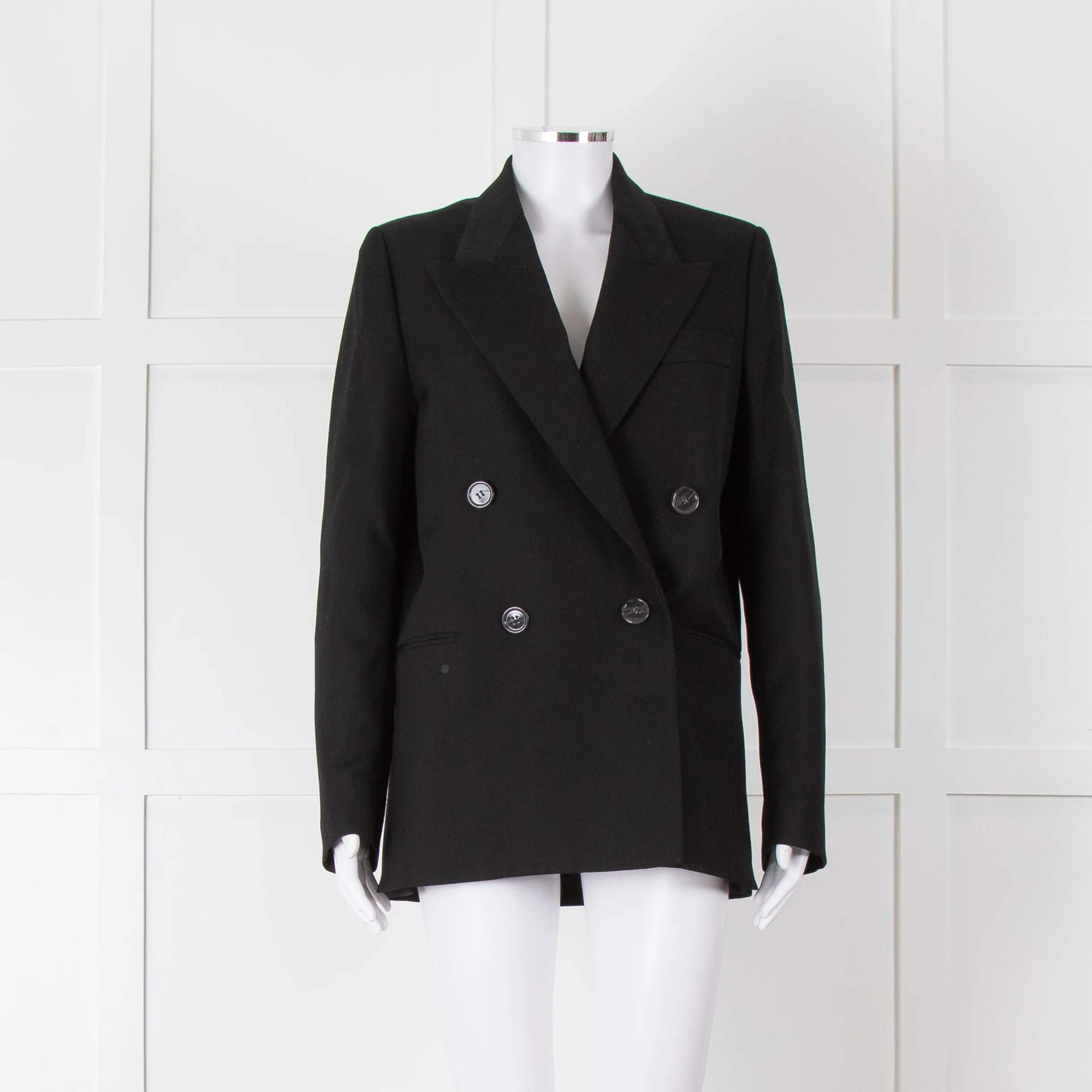 Acne Studios Black Dbl Breasted Blazer - Image 2