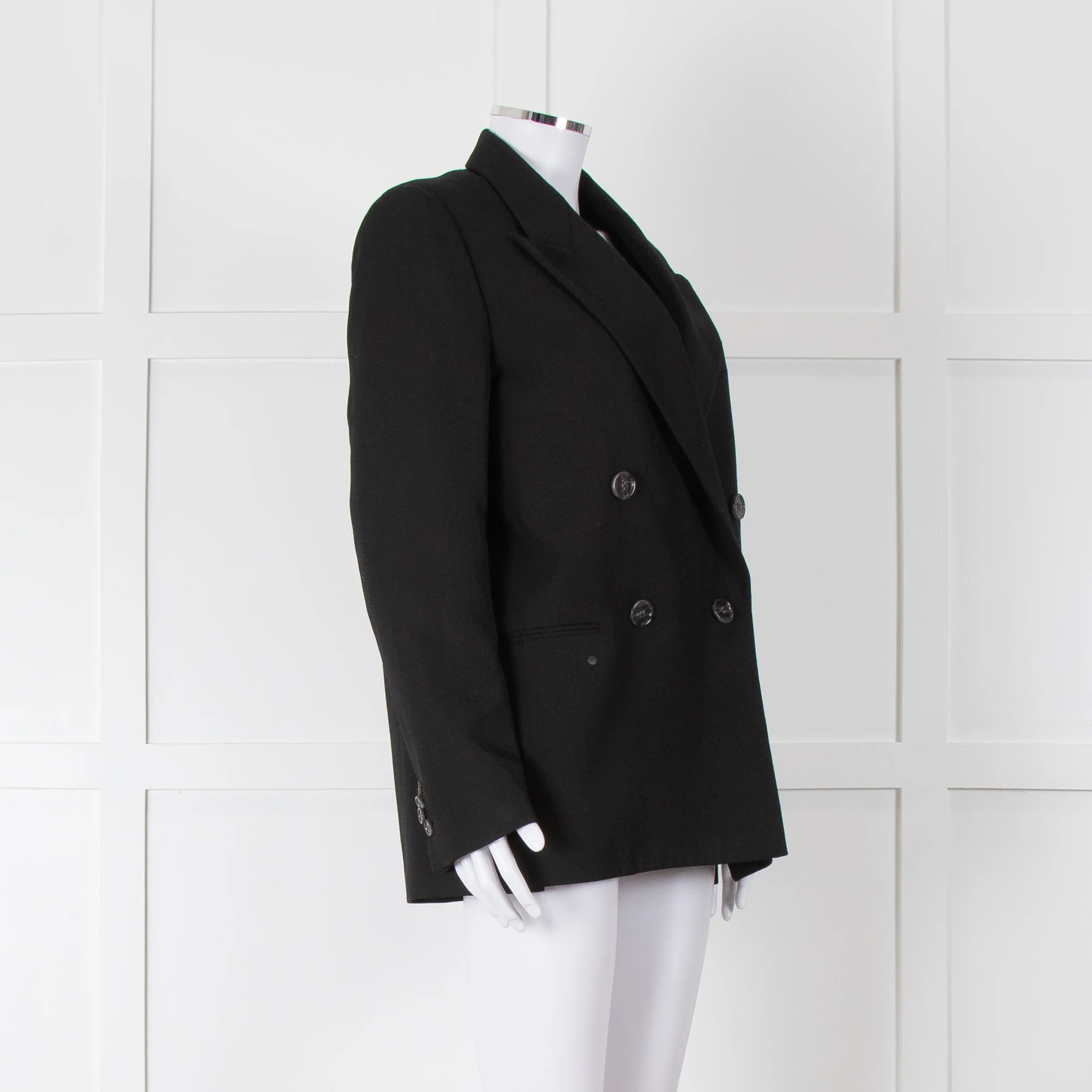 Acne Studios Black Dbl Breasted Blazer - Image 4