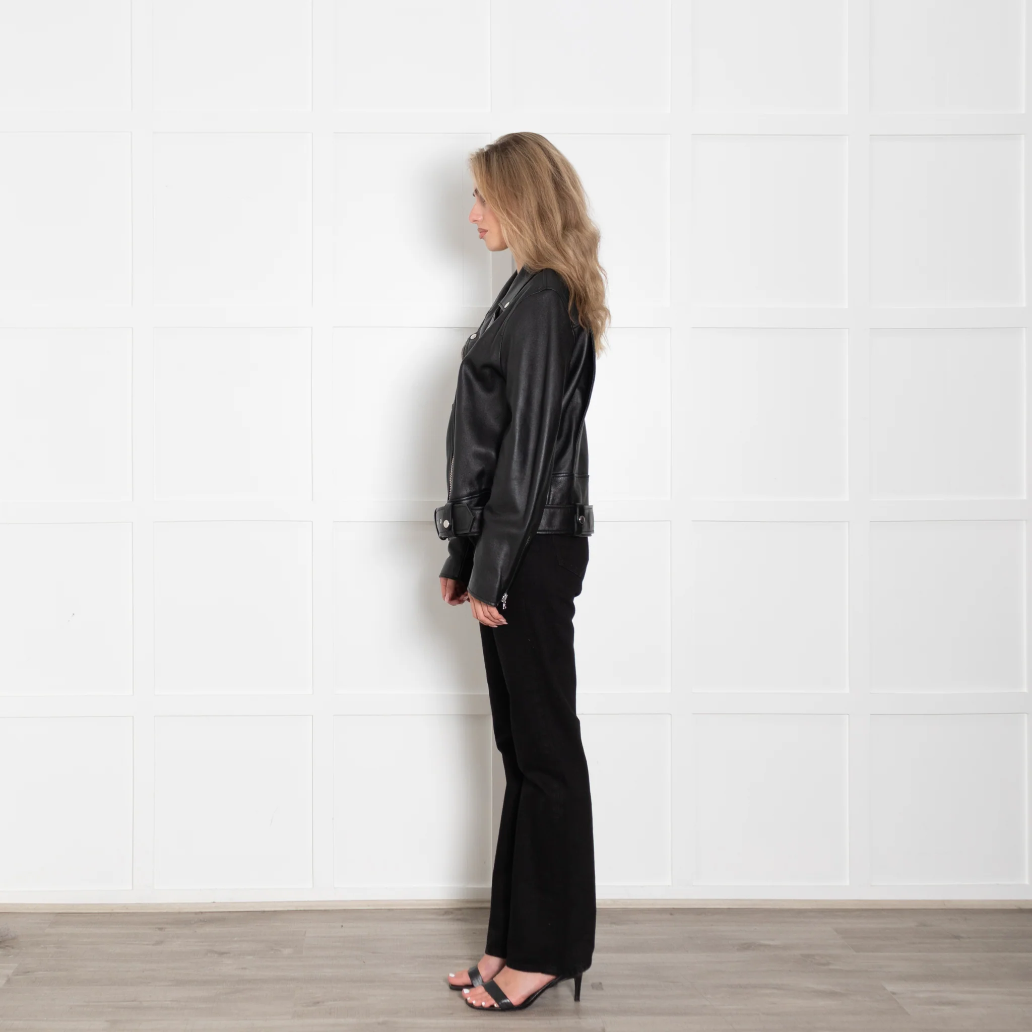 Acne Studios Black Leather Biker Jacket - Image 4
