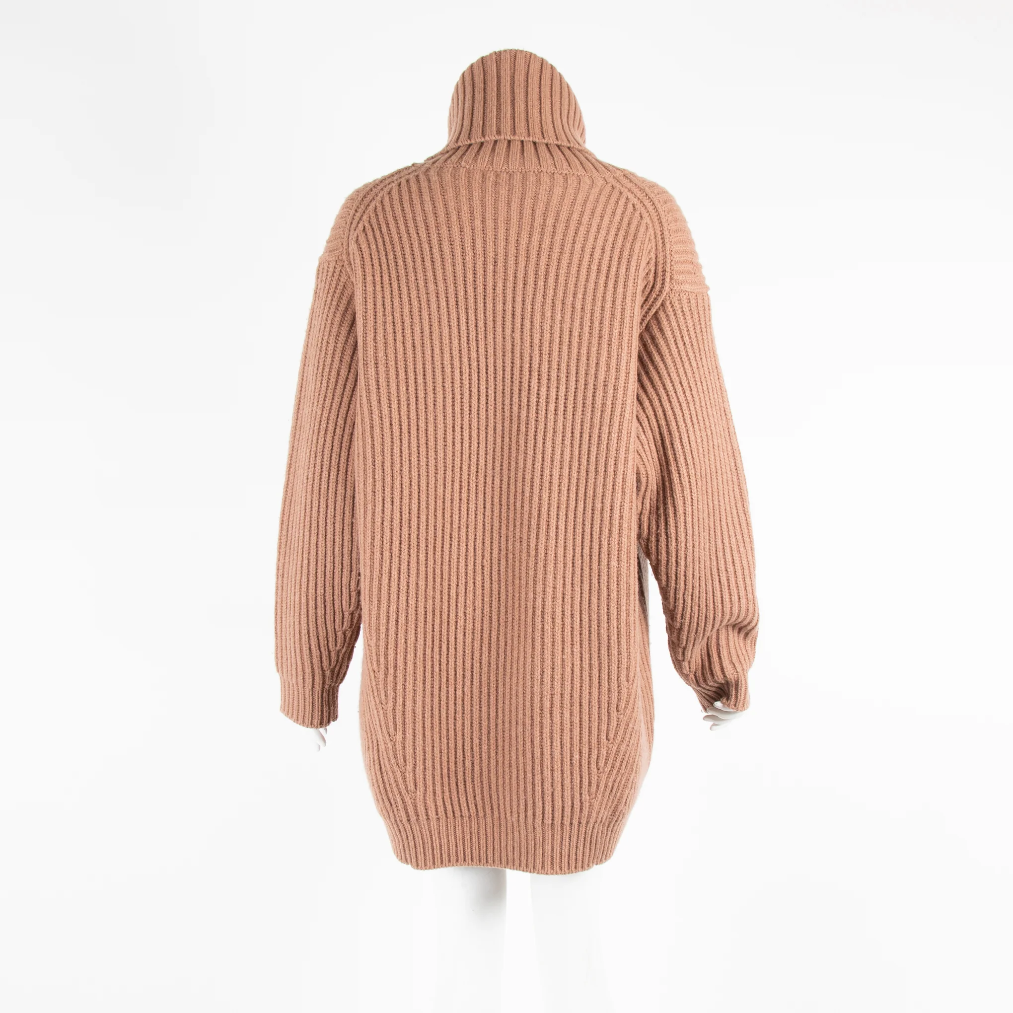 Acne Studios Camel Longline Roll Neck Jumper - Image 3