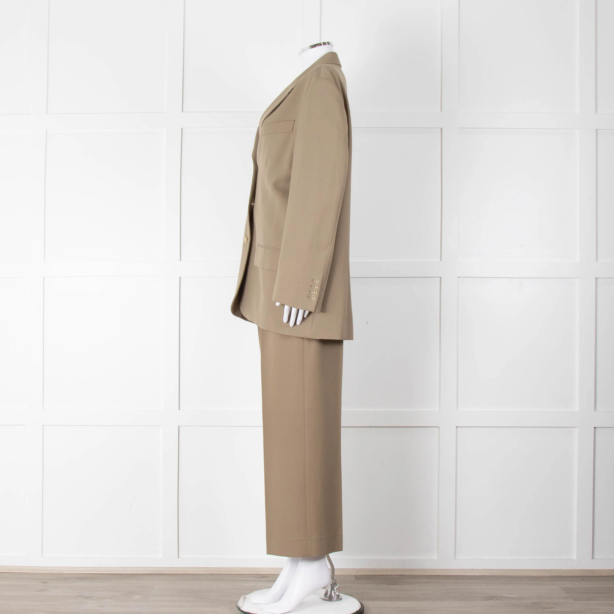 Acne Studios Khaki Suit Trousers - Image 15
