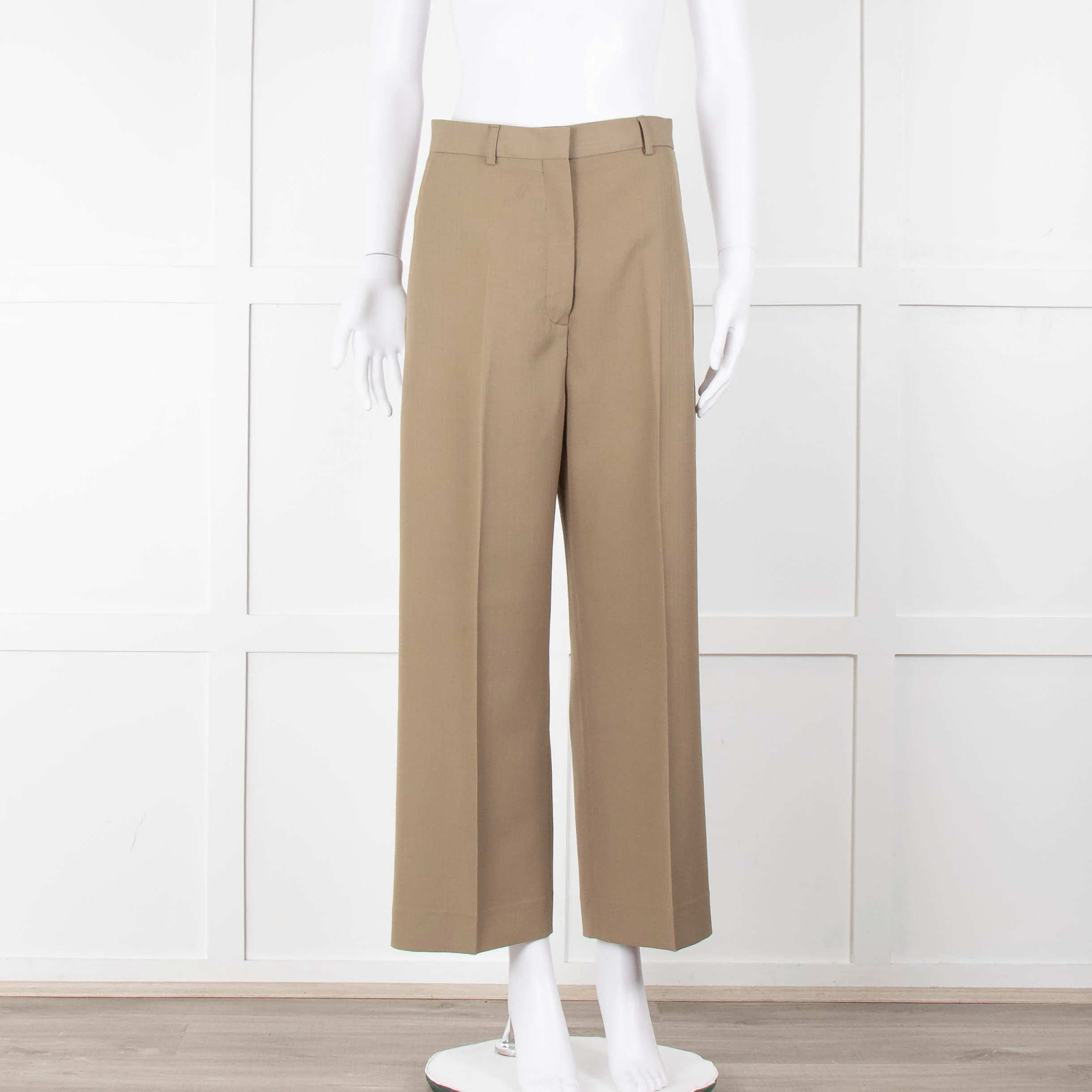 Acne Studios Khaki Suit Trousers - Image 2