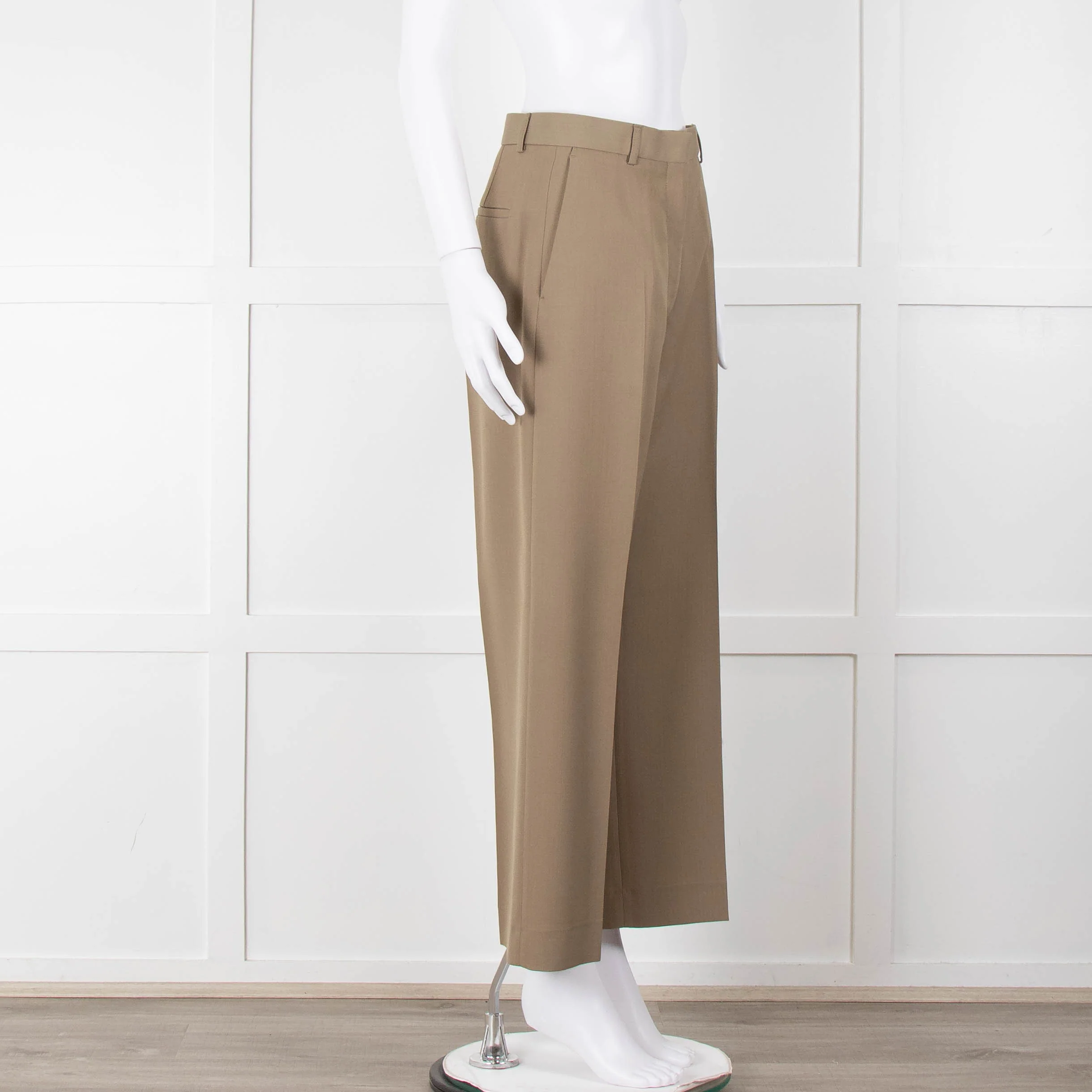 Acne Studios Khaki Suit Trousers - Image 3