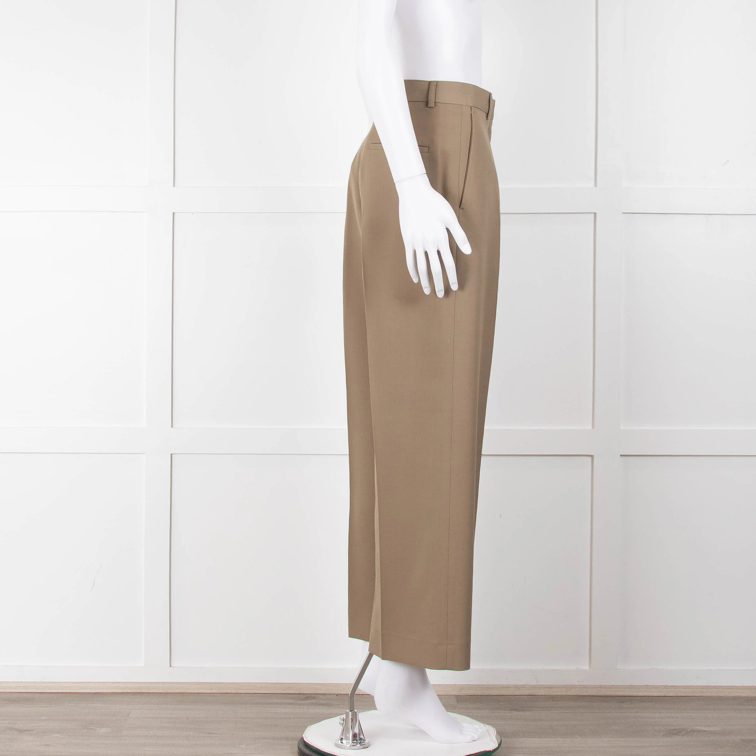 Acne Studios Khaki Suit Trousers - Image 4