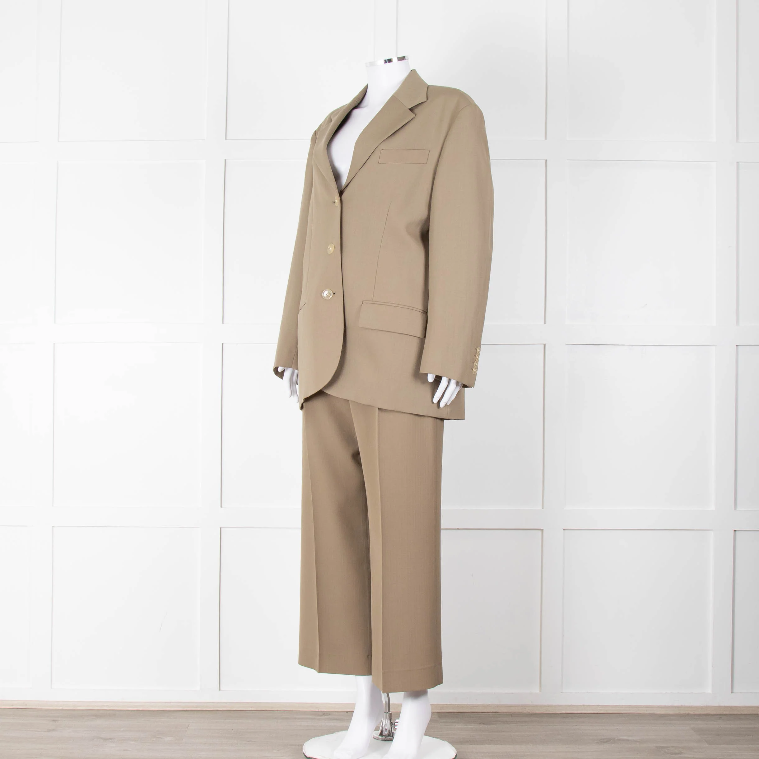 Acne Studios Khaki Oversized Suit Jacket - Image 16