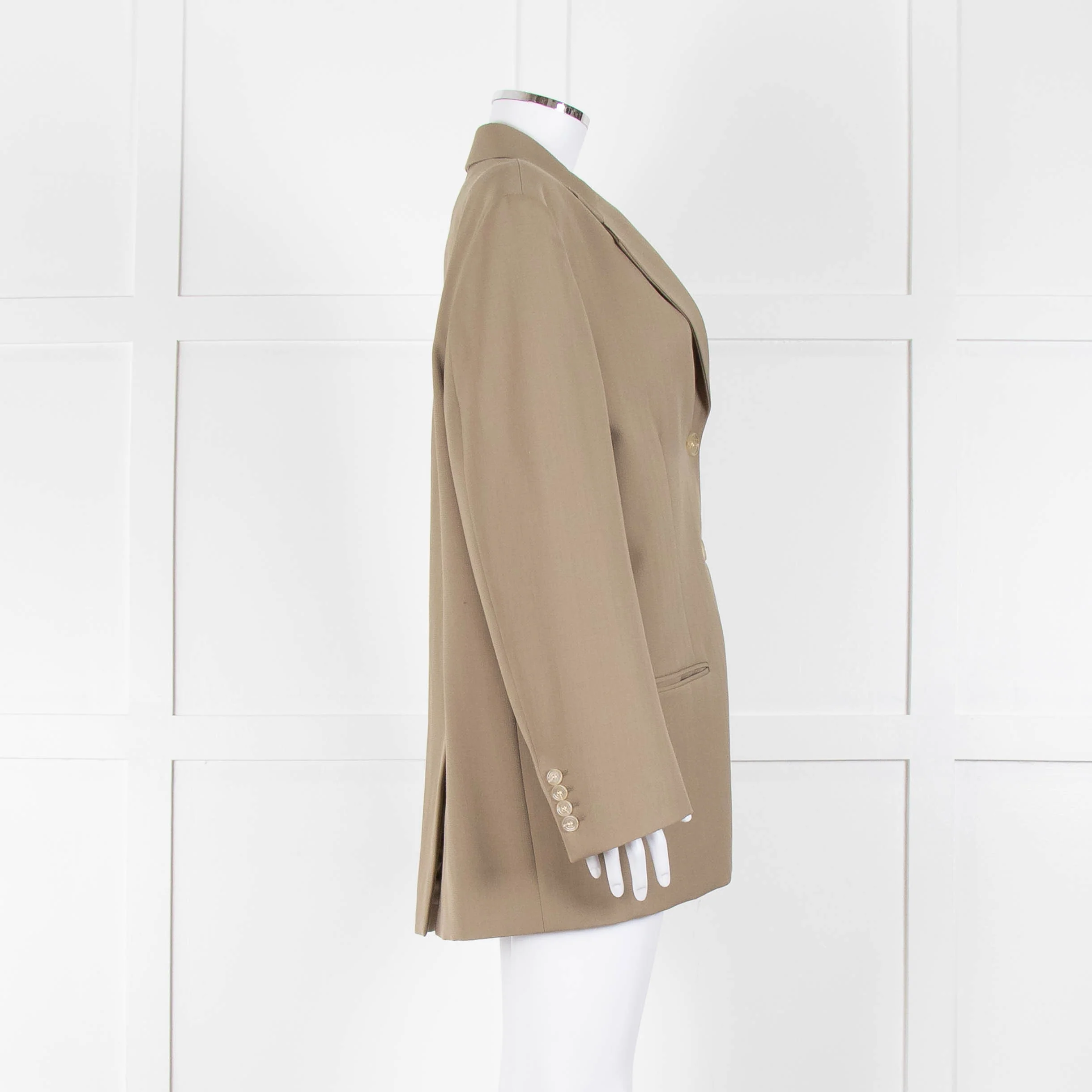 Acne Studios Khaki Oversized Suit Jacket - Image 4