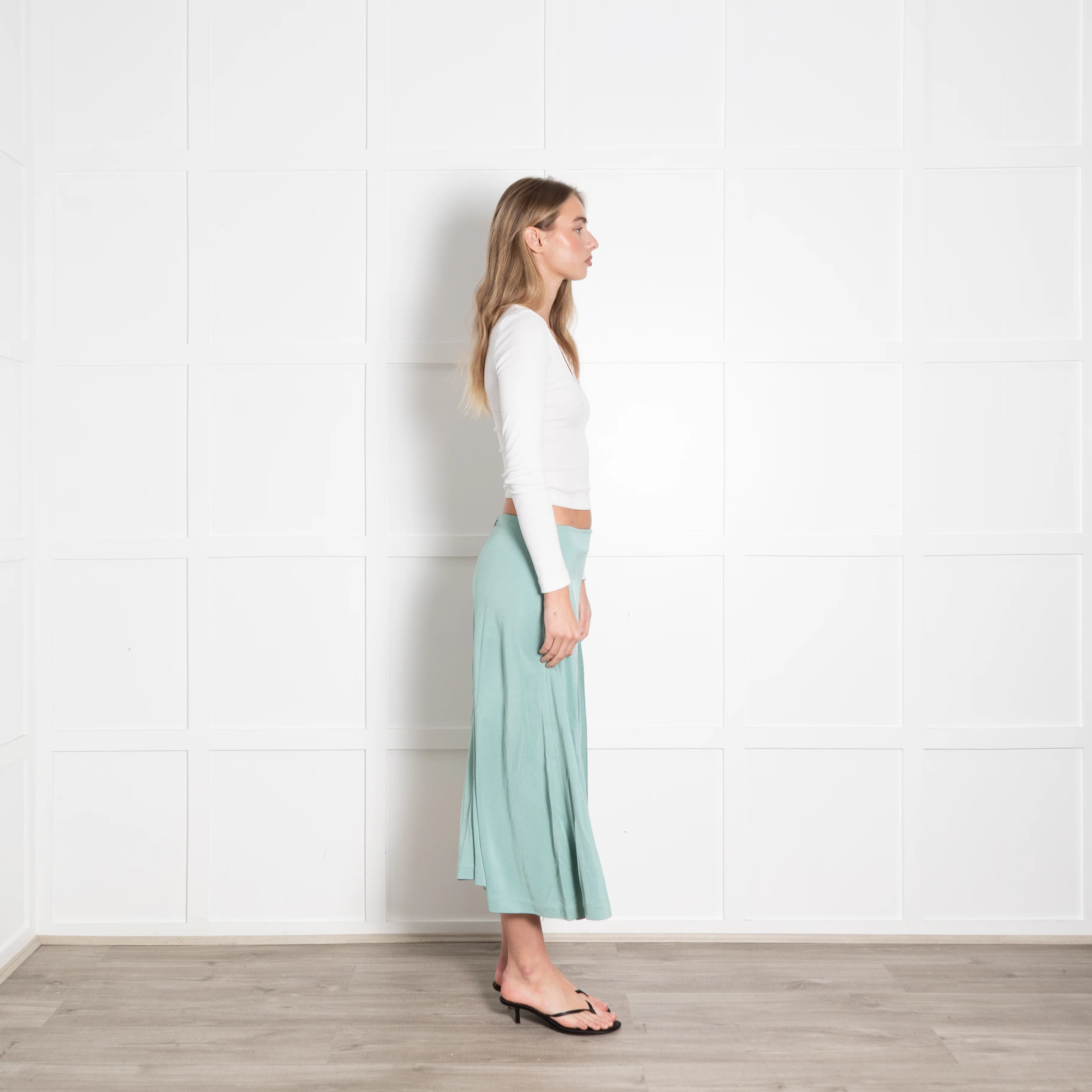 Acne Studios Sage Green Skirt - Image 6