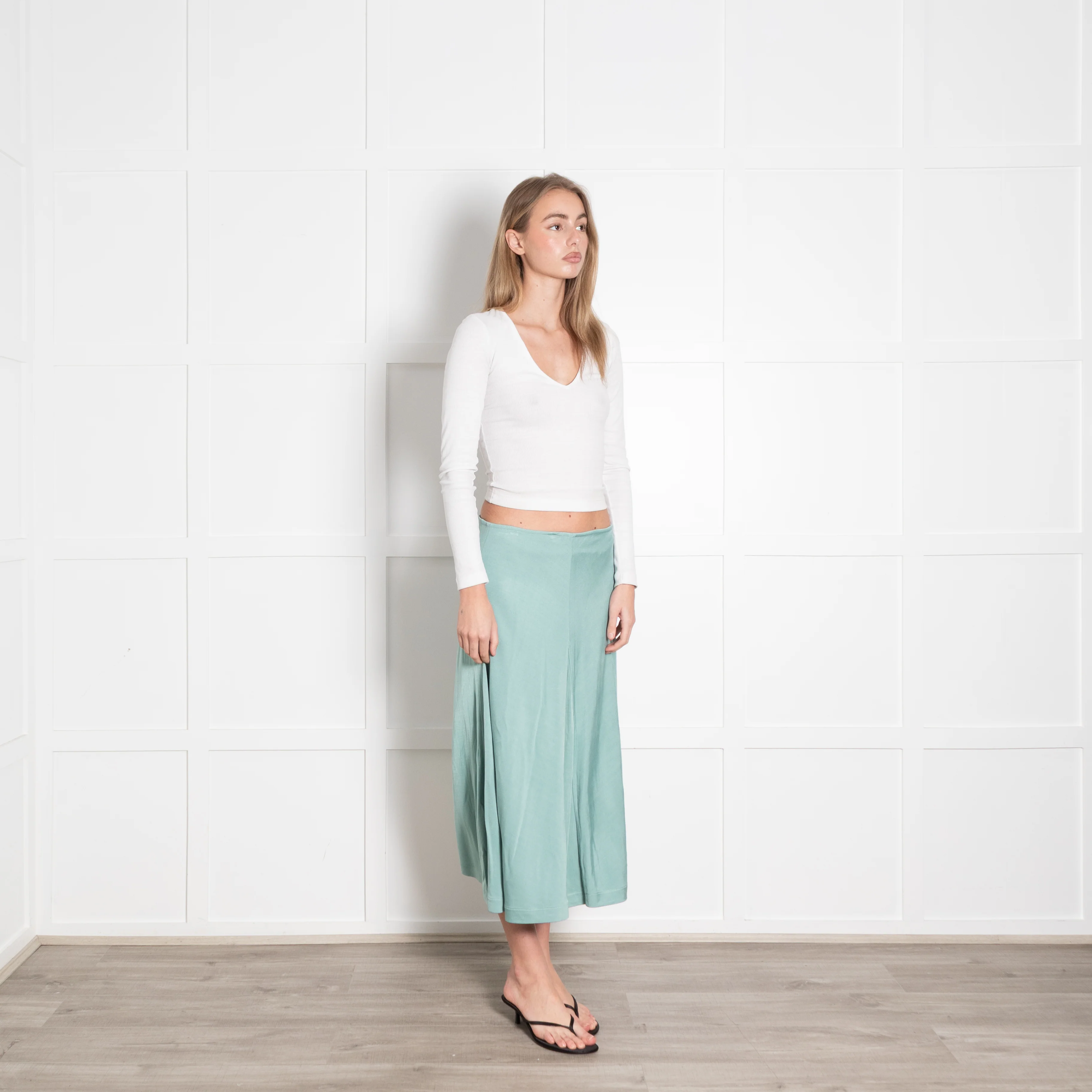 Acne Studios Sage Green Skirt - Image 7