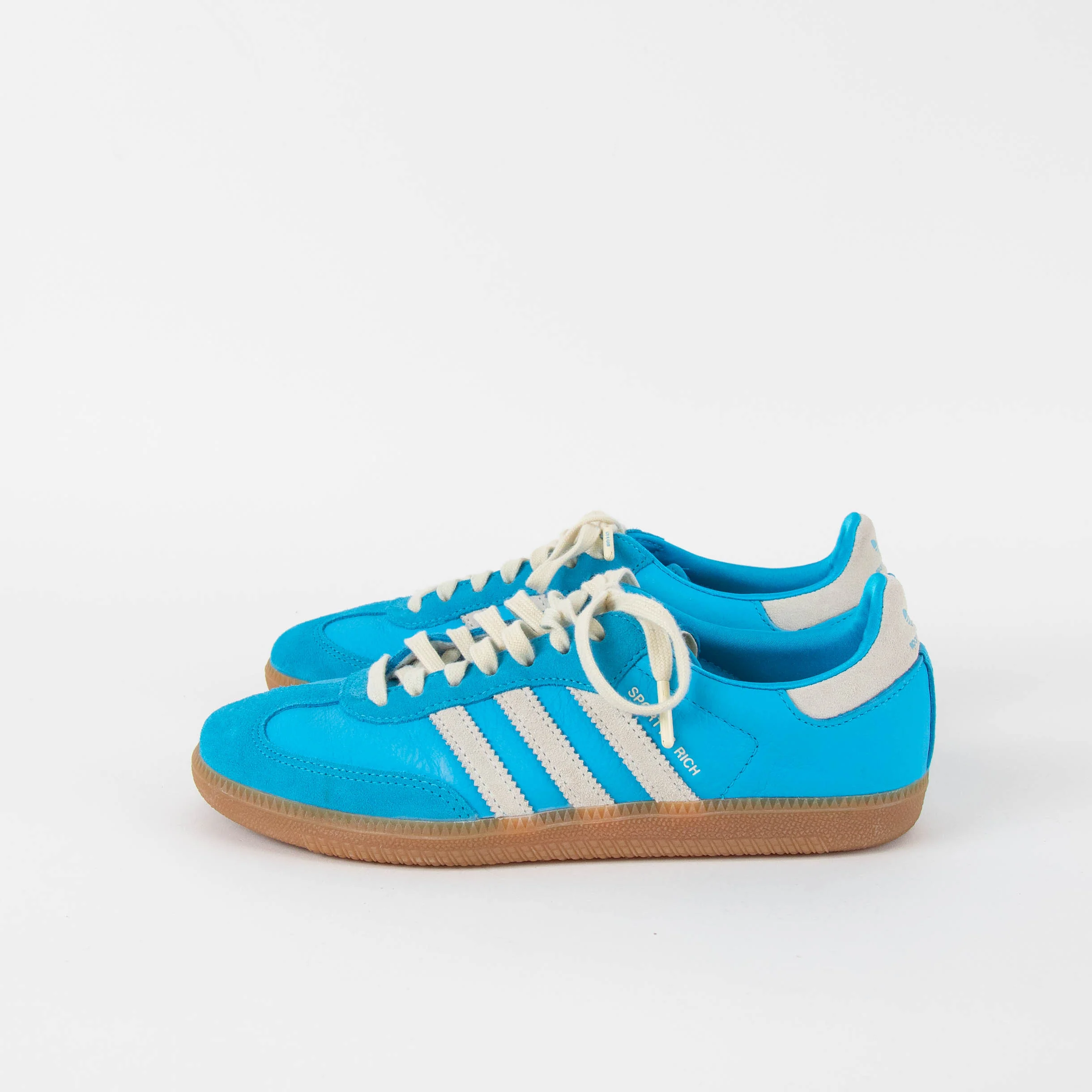 Adidas Blue White OG Samba Trainers - Image 4