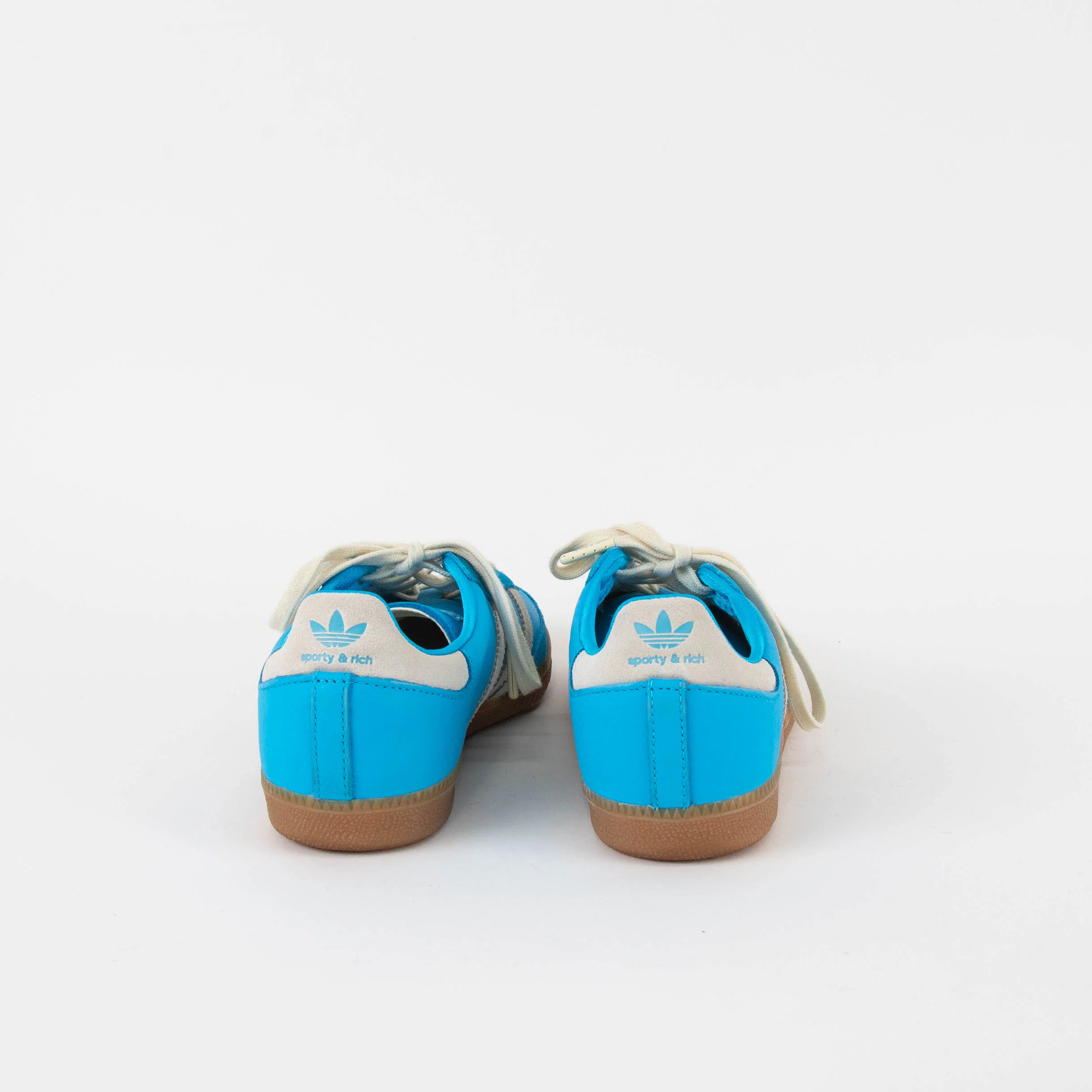 Adidas Blue White OG Samba Trainers - Image 5
