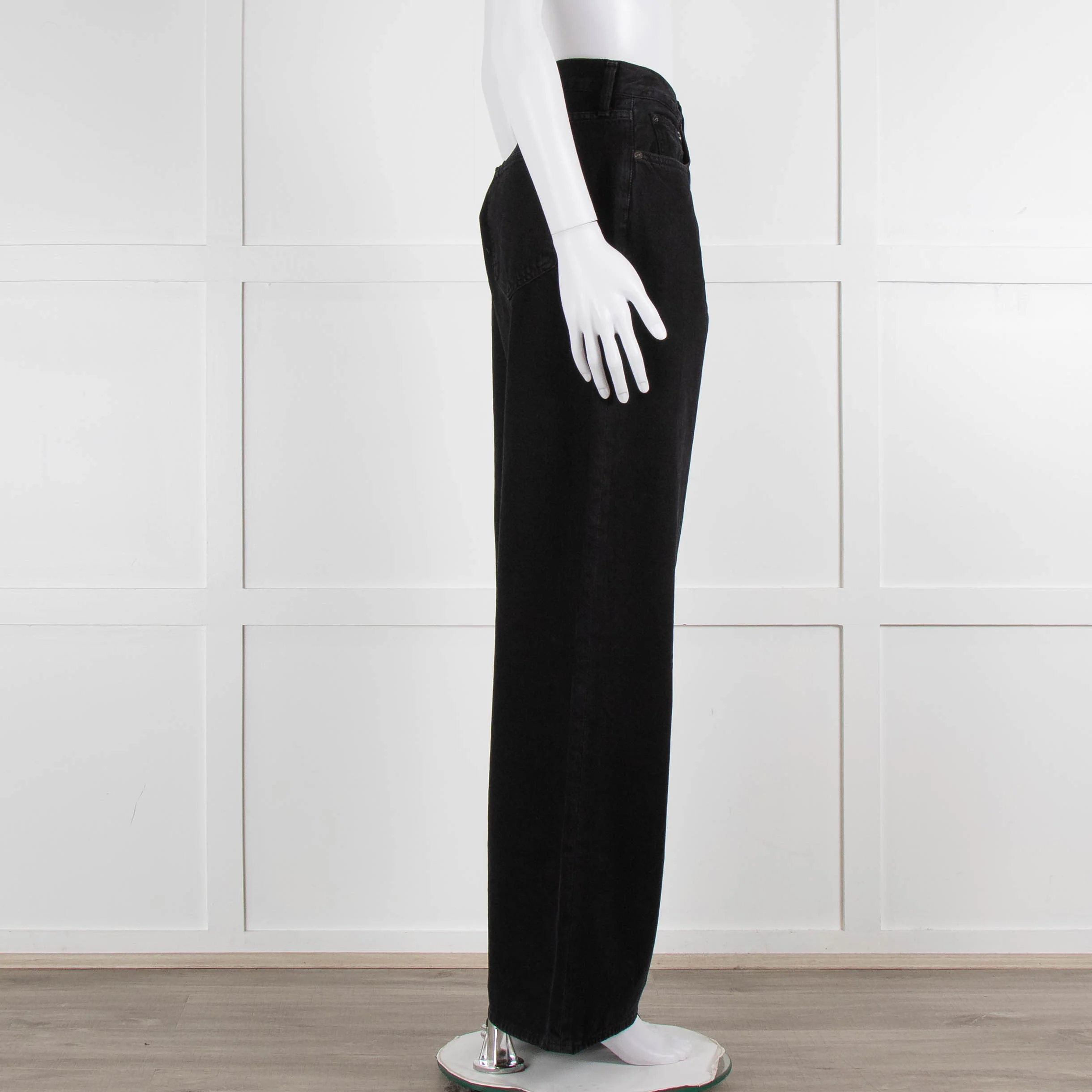 Agolde Black Wide Jeans - Image 3