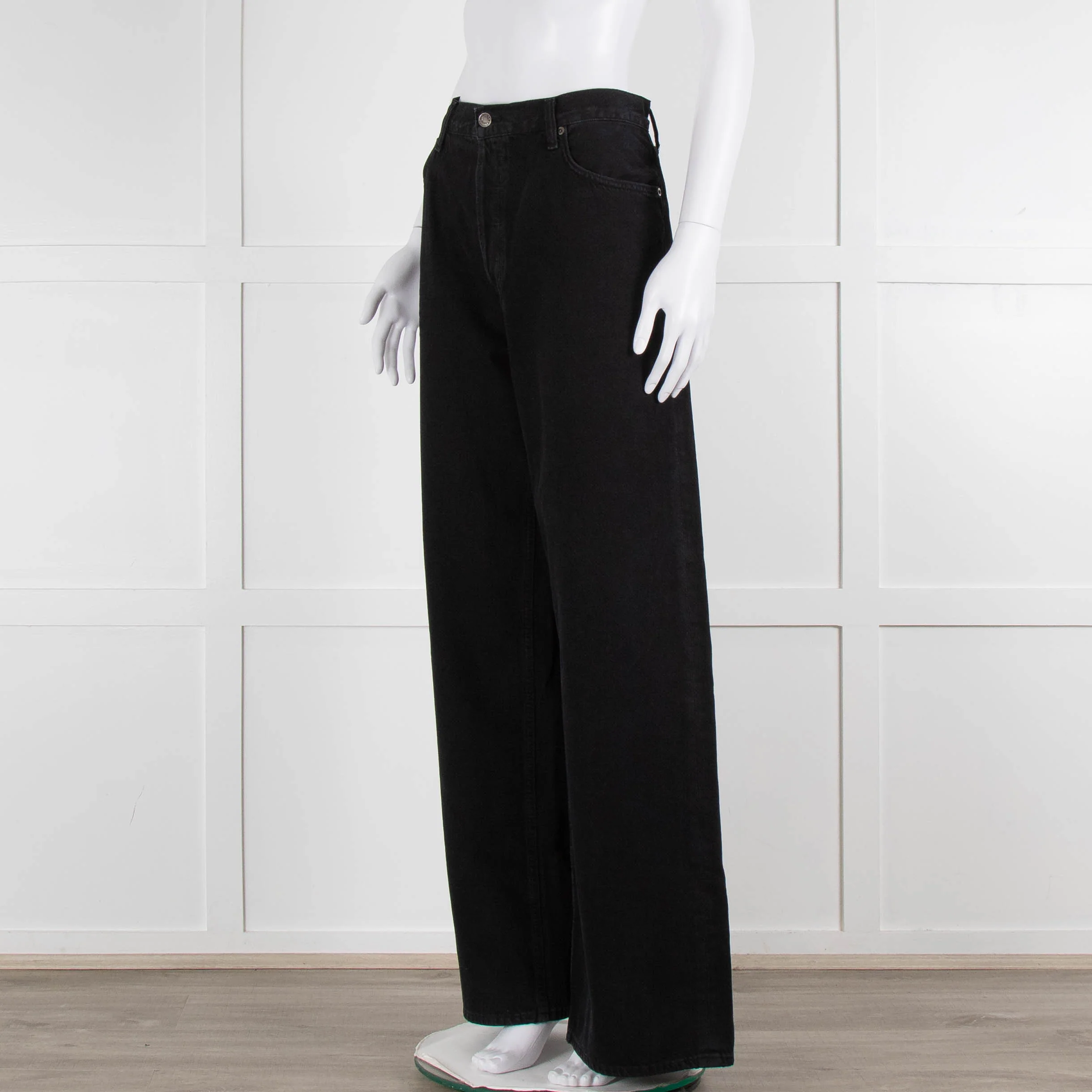 Agolde Black Wide Jeans - Image 8