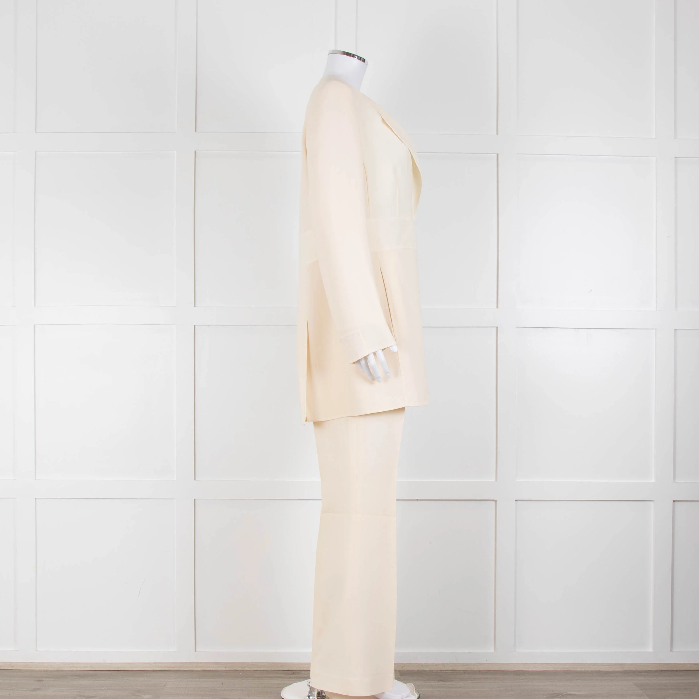 Akris Cream Wool Tailored Trousers - Image 11