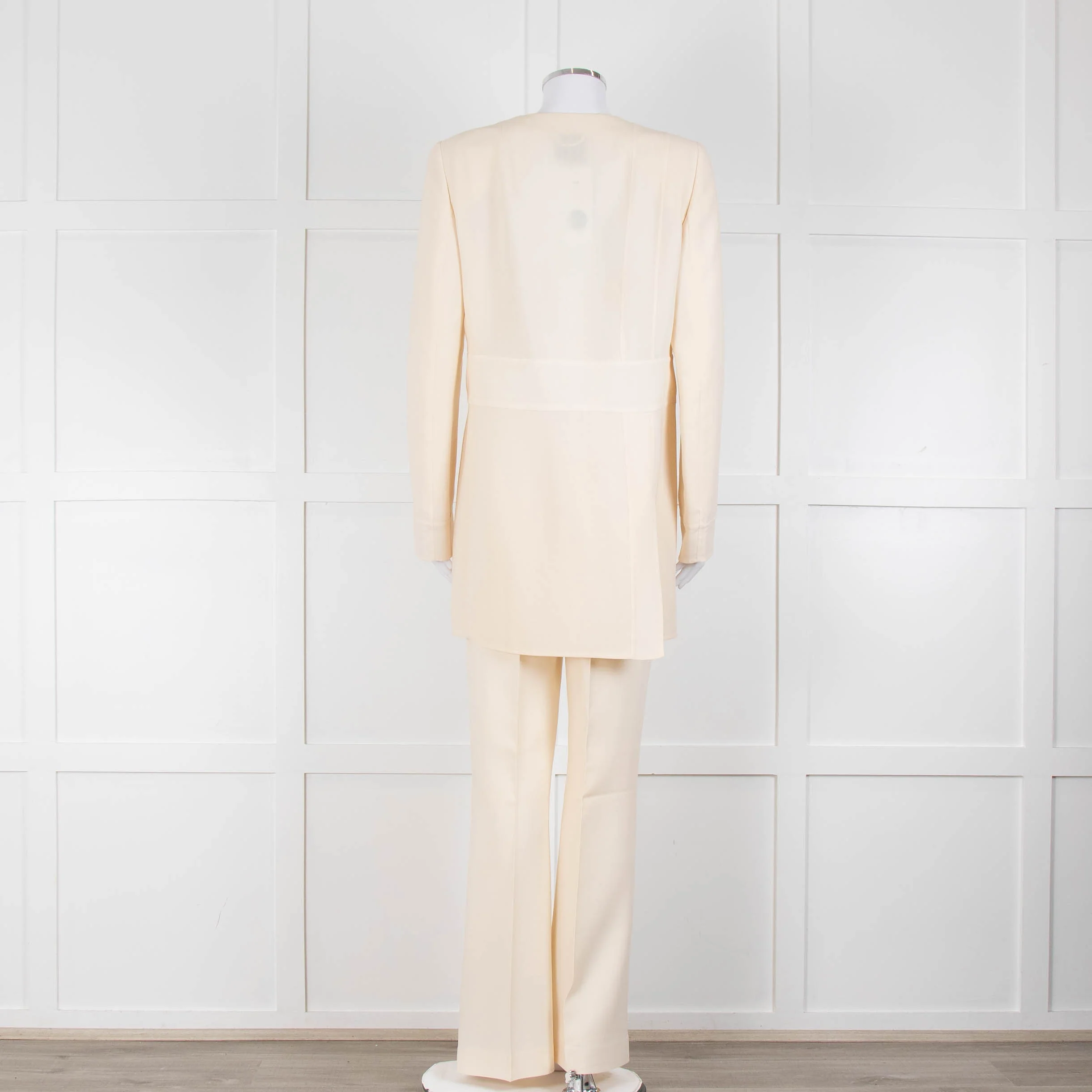 Akris Cream Wool Tailored Trousers - Image 13