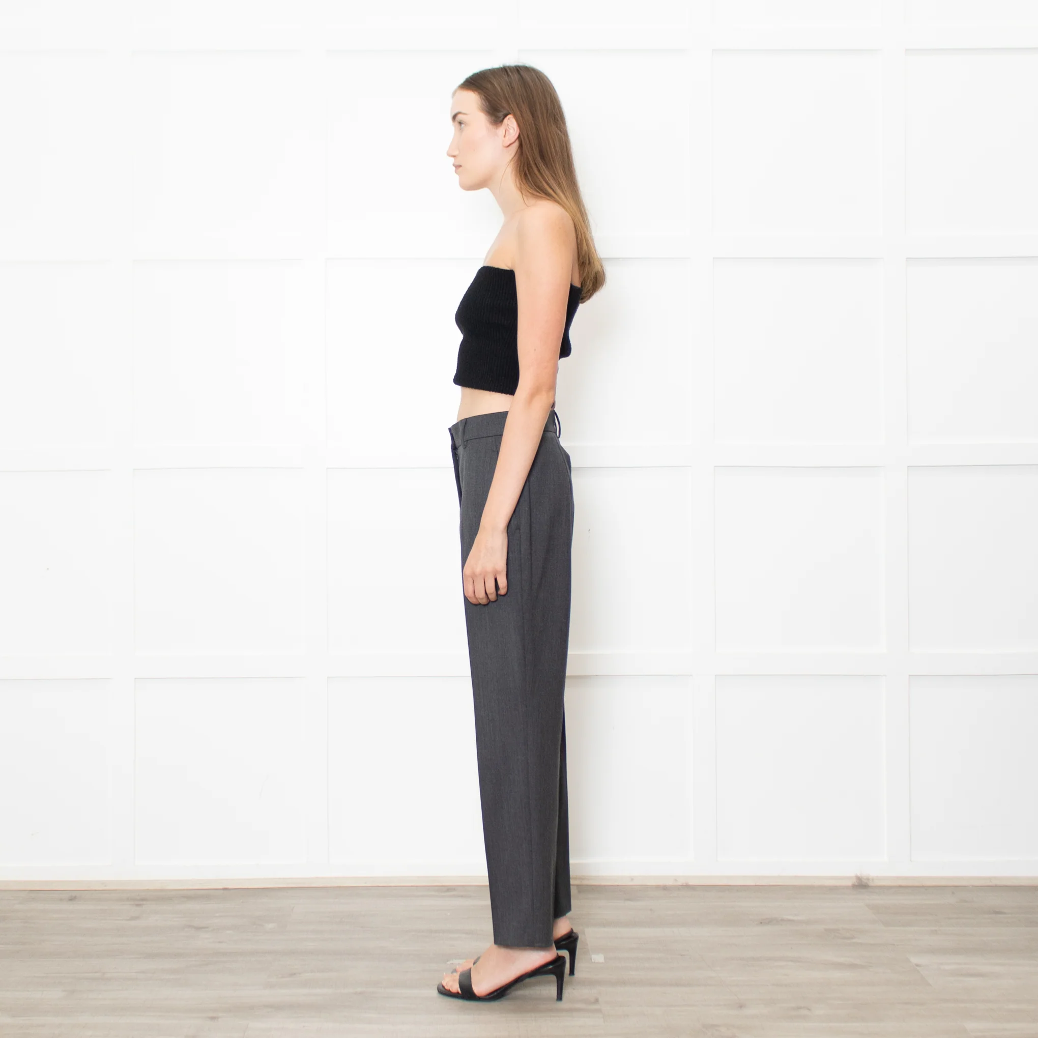 Akris Grey Wool Trousers - Image 4