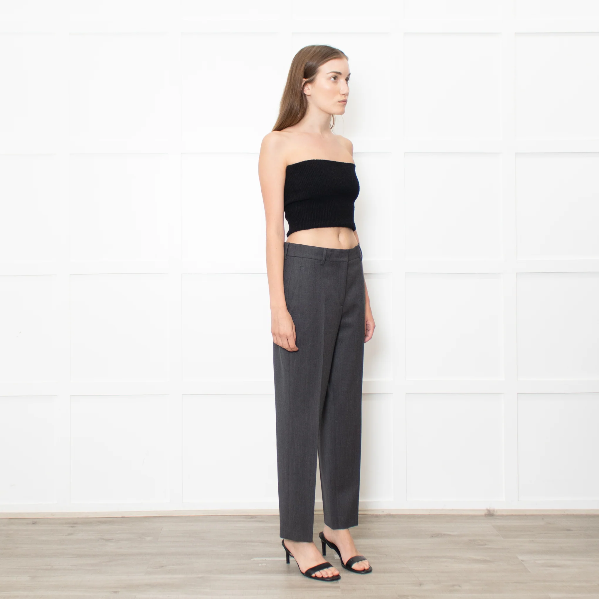 Akris Grey Wool Trousers - Image 7