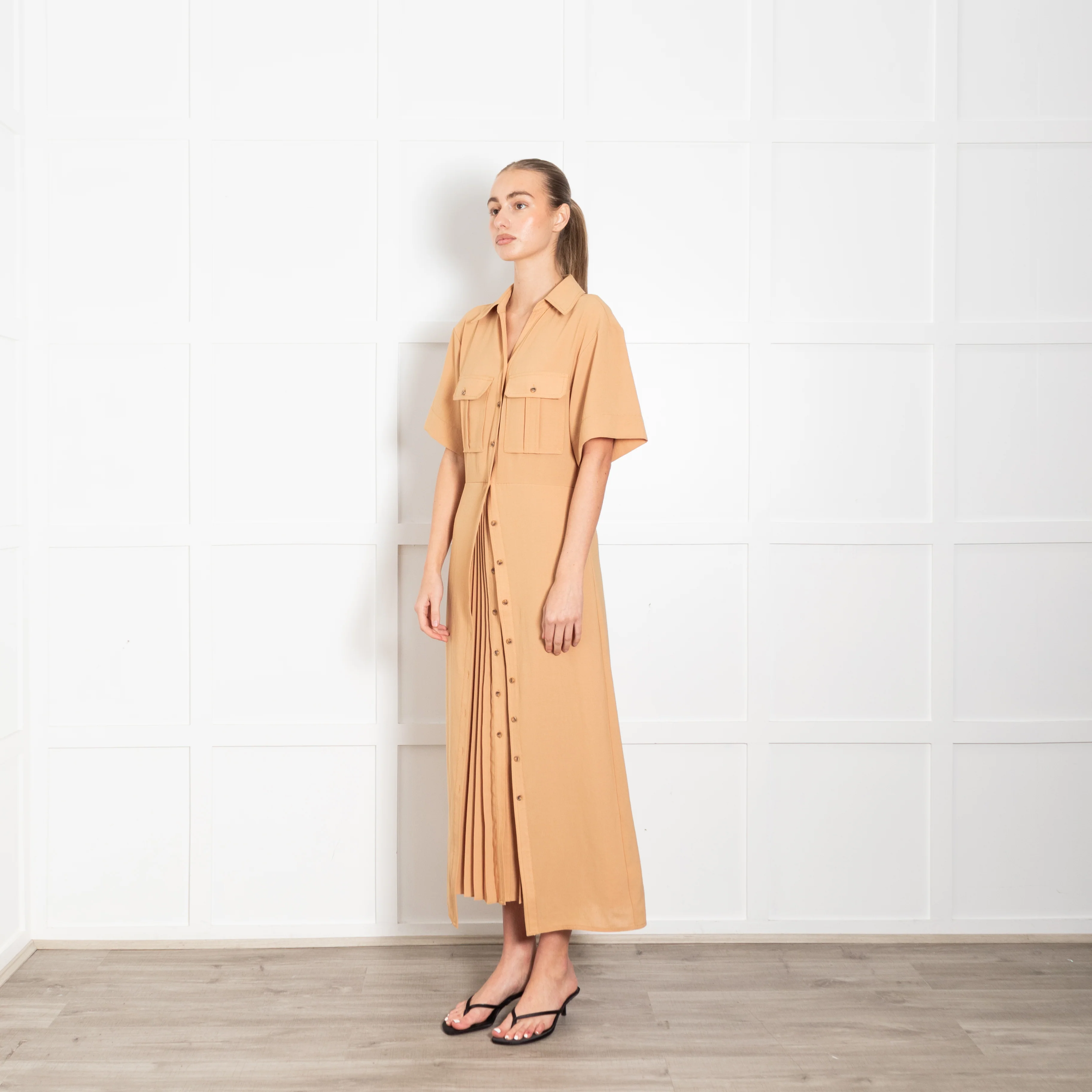 A.L.C Florence Dress in Raffia - Image 3