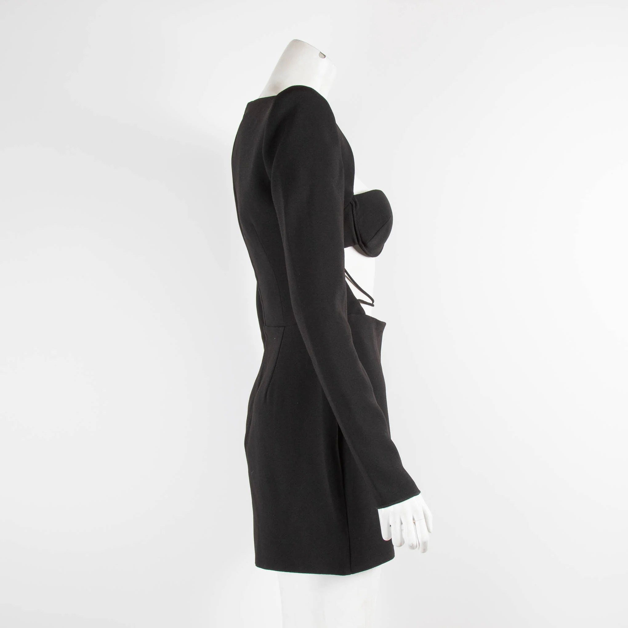 Alex Perry Black Sweetheart Cup Mini Dress - Image 2