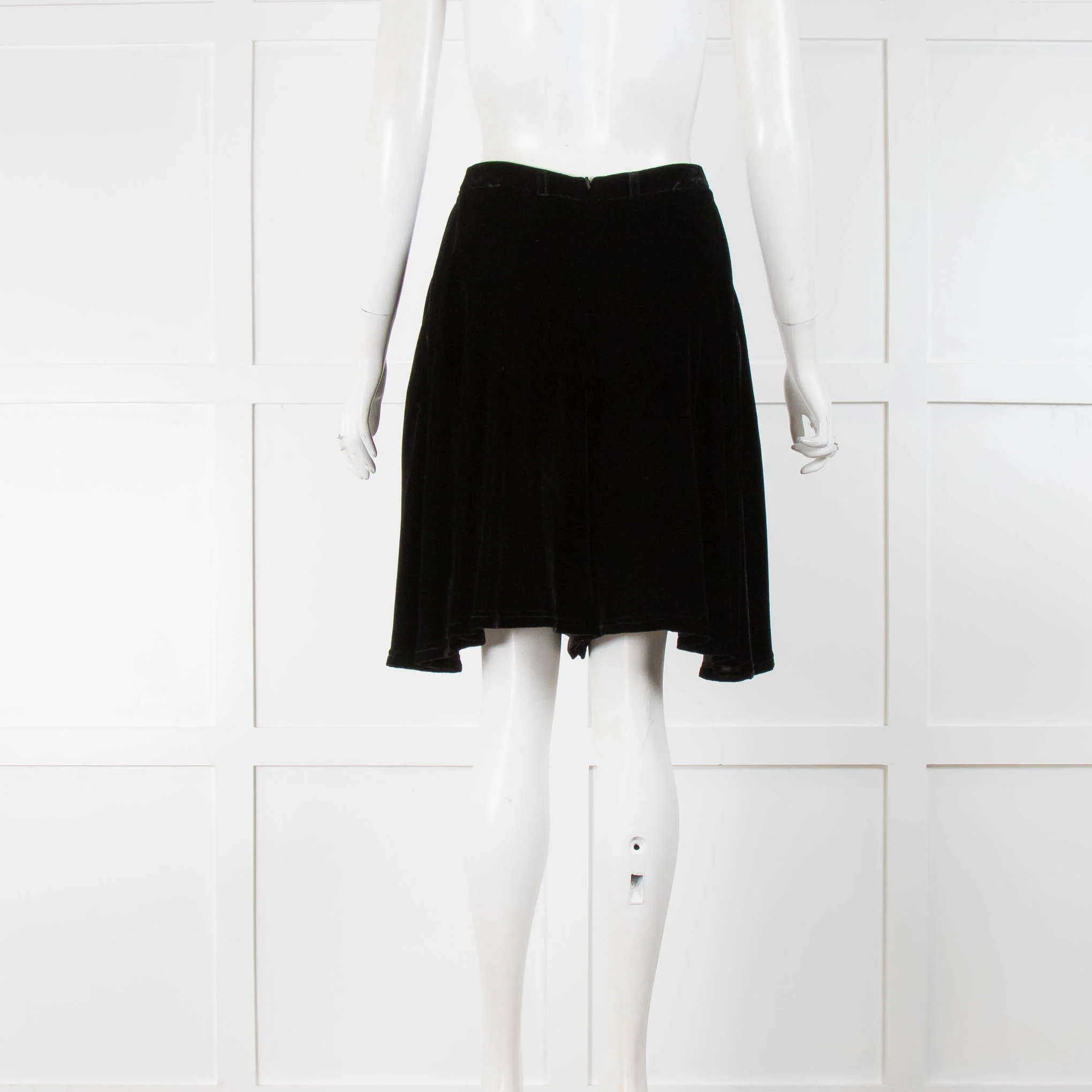 Alexander Lewis Black Velvet Shorts - Image 3