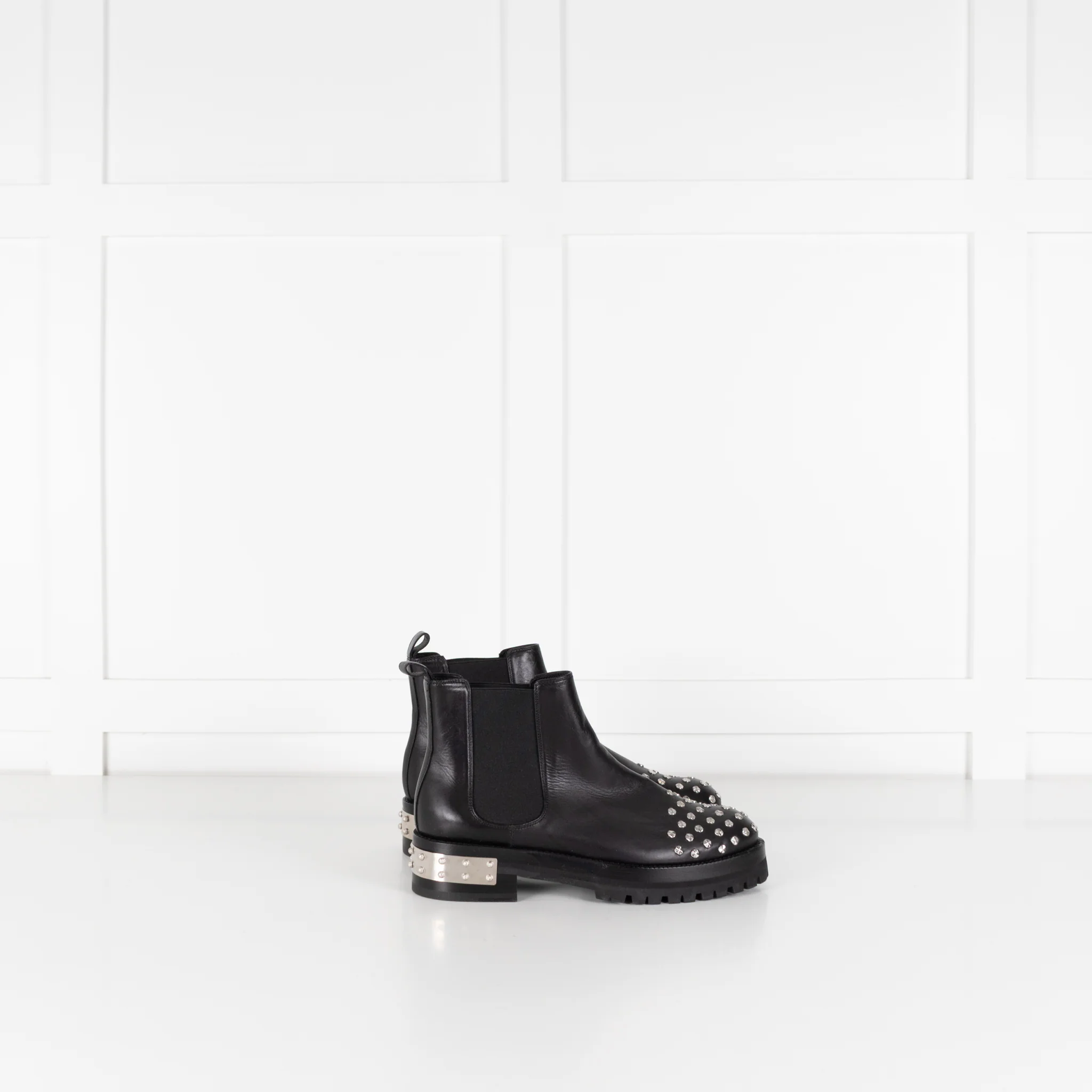 Alexander McQueen Black Goya Studded Chelsea Boots - Image 5