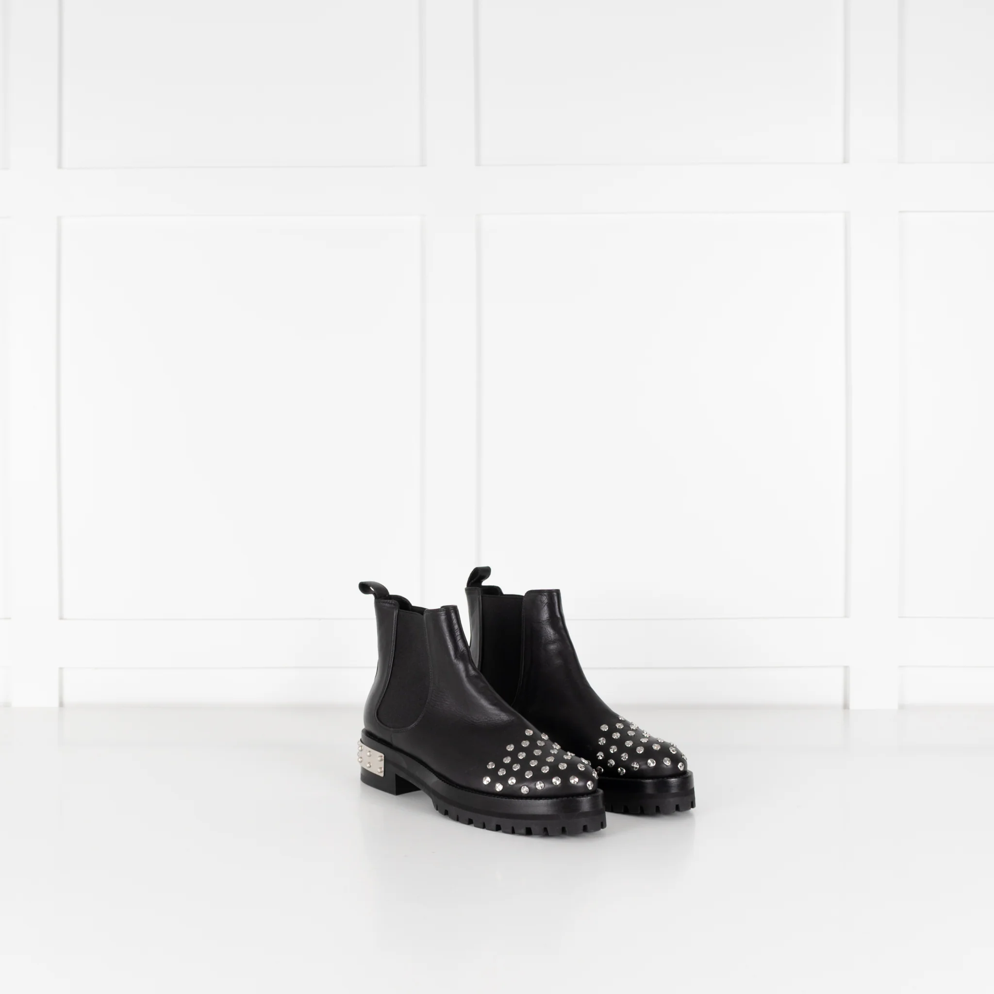 Alexander McQueen Black Goya Studded Chelsea Boots - Image 6