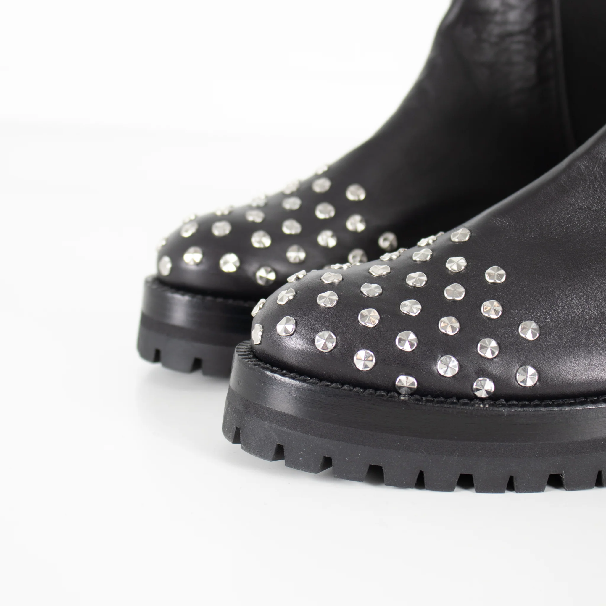 Alexander McQueen Black Goya Studded Chelsea Boots - Image 9