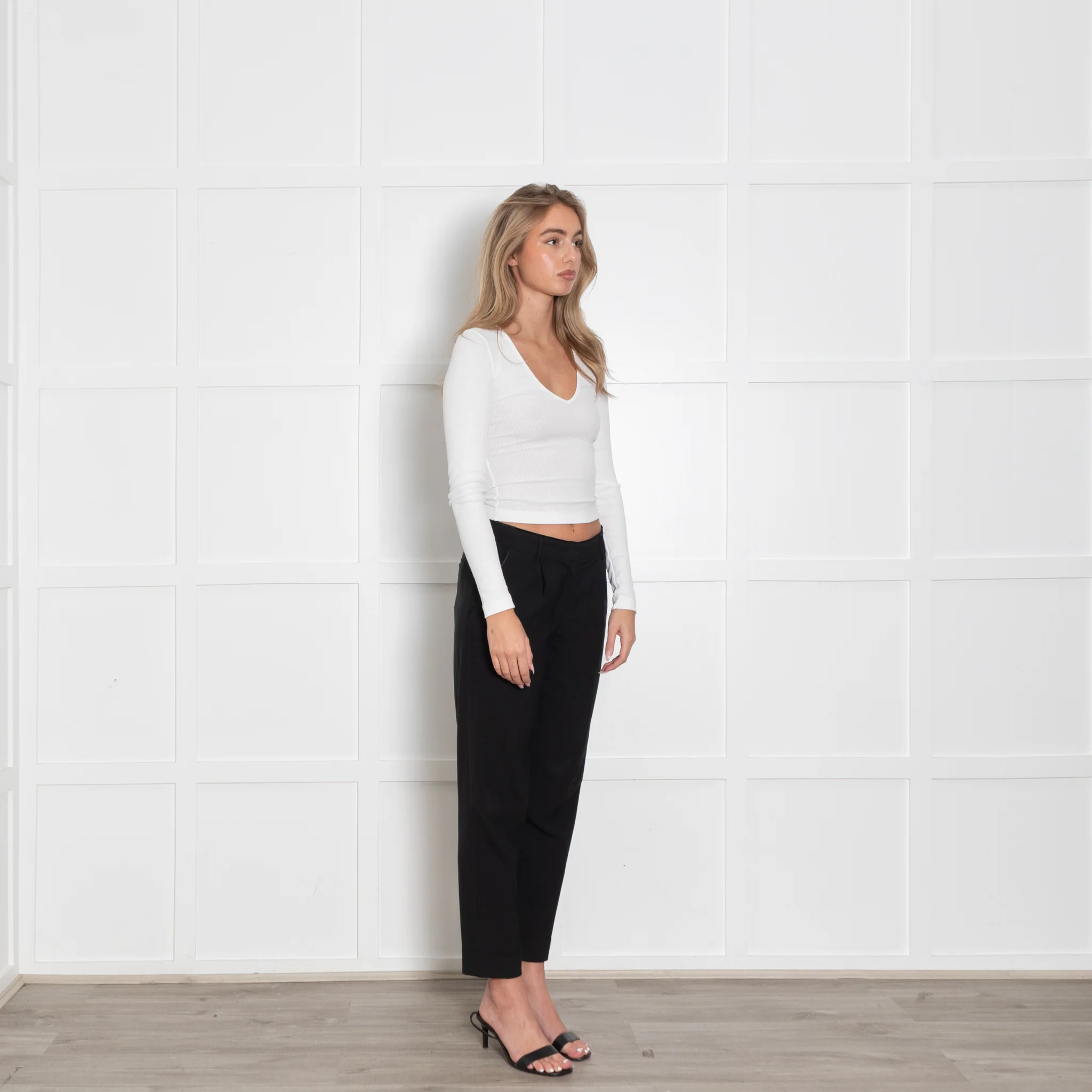 Alexander McQueen Black Tailored Trousers with Silk Piping - Image 7