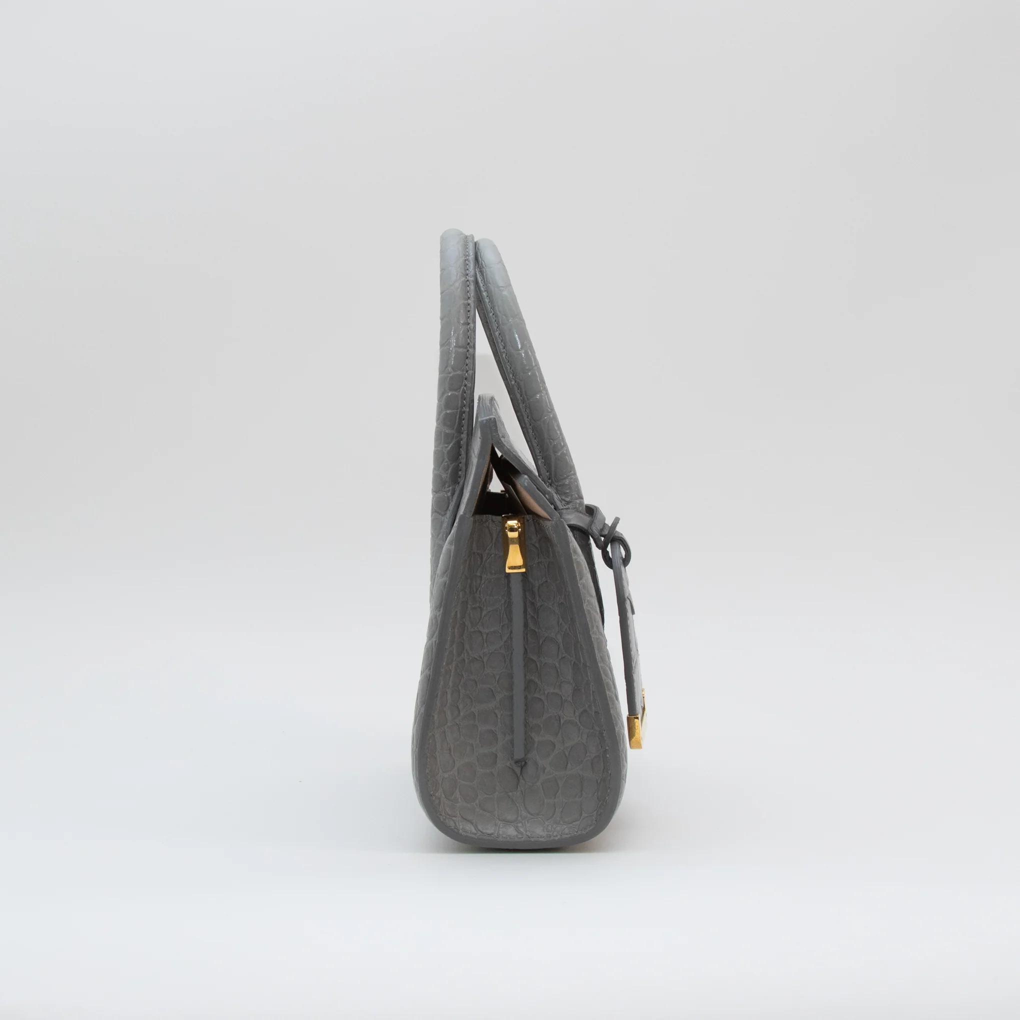 Alexander McQueen Grey Small Heroine Bag - Image 4