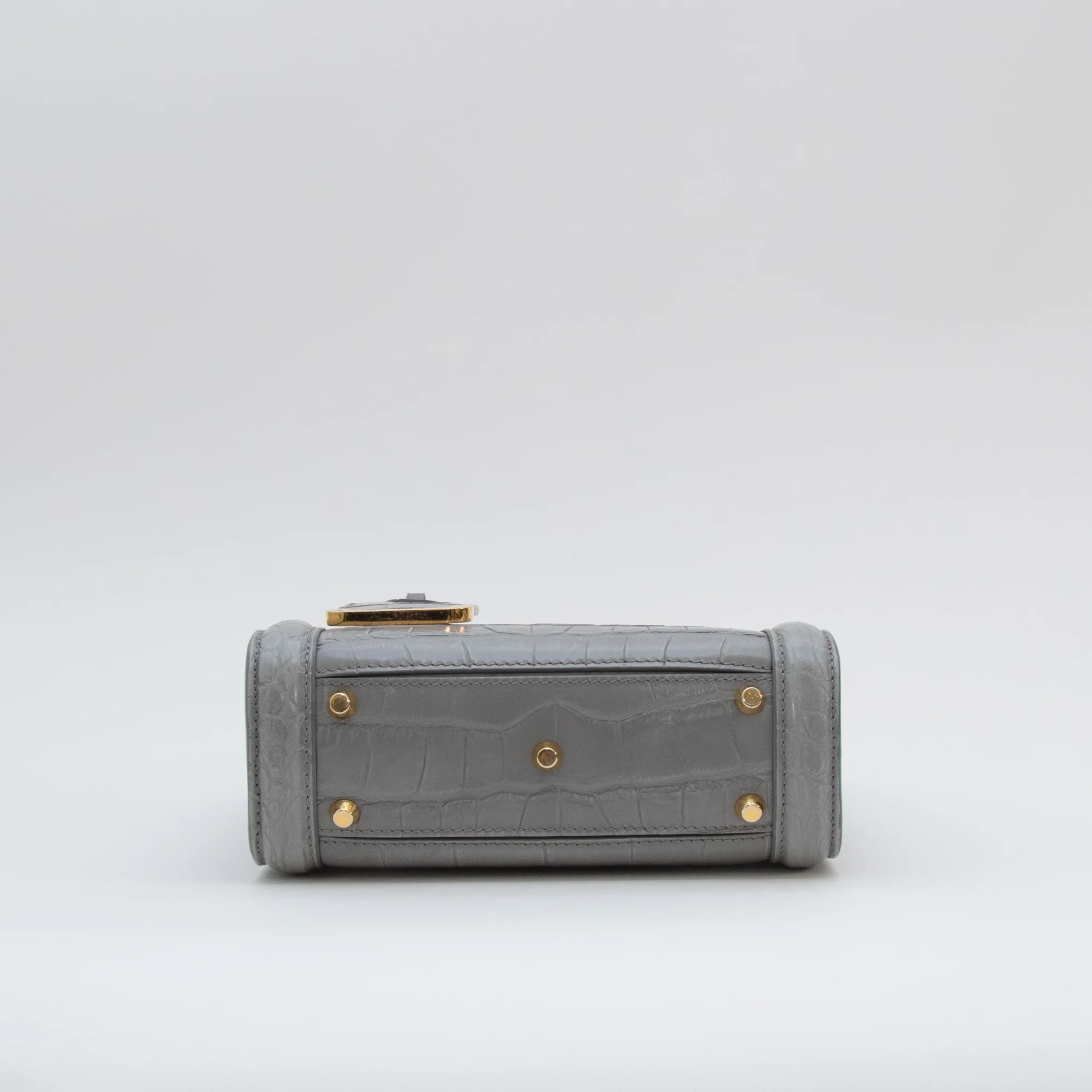 Alexander McQueen Grey Small Heroine Bag - Image 5