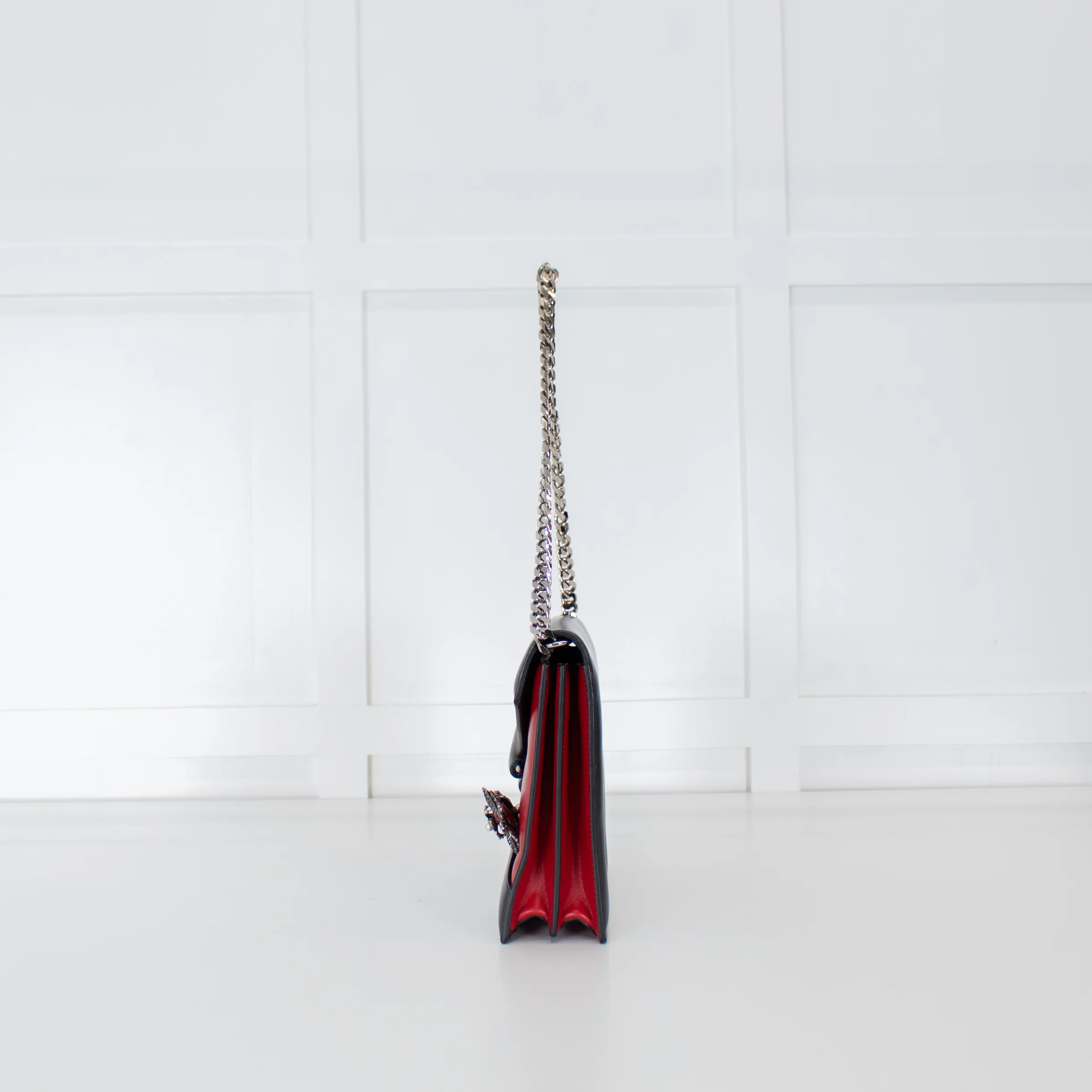 Alexander McQueen Red And Black Spider Pin Bag - Image 5
