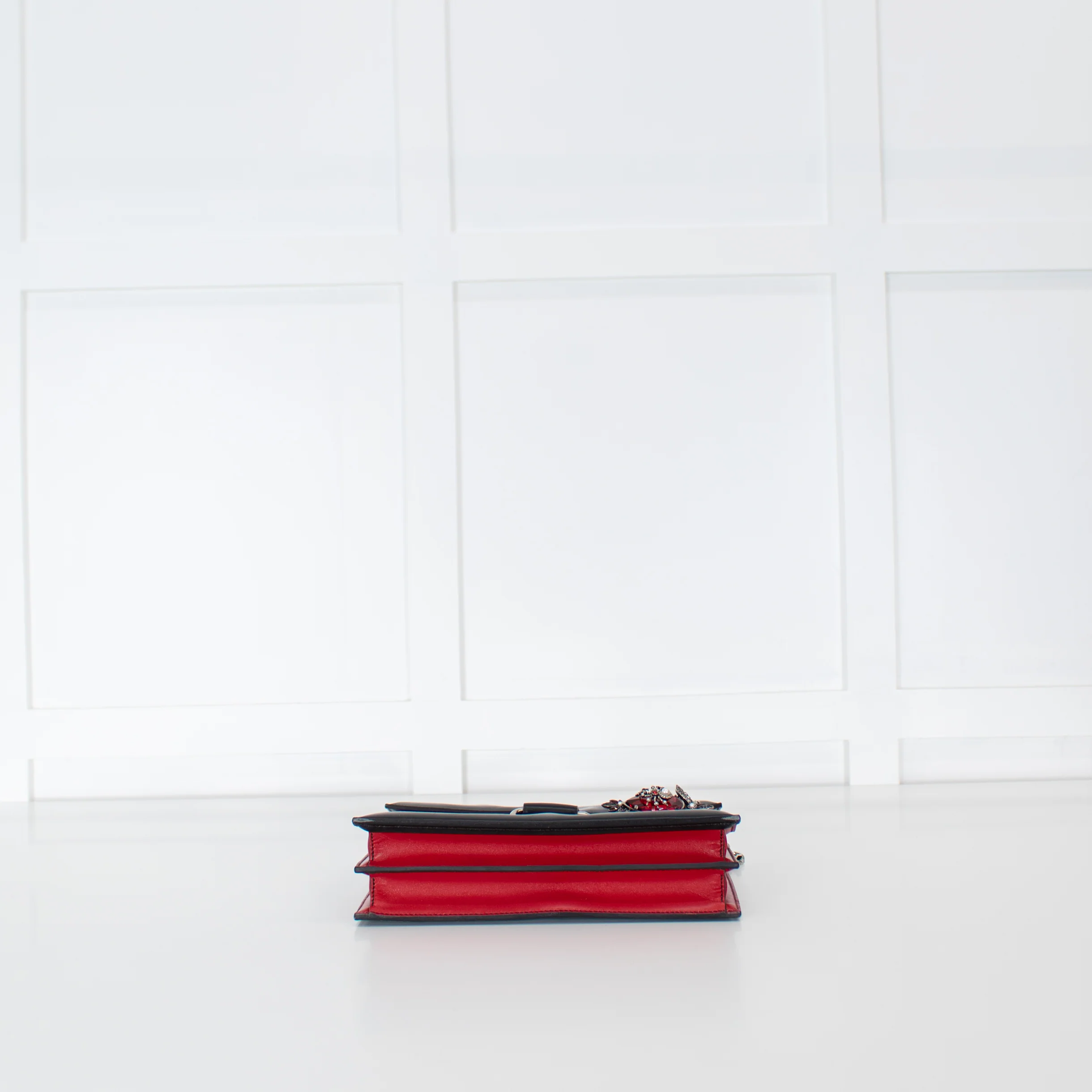 Alexander McQueen Red And Black Spider Pin Bag - Image 6