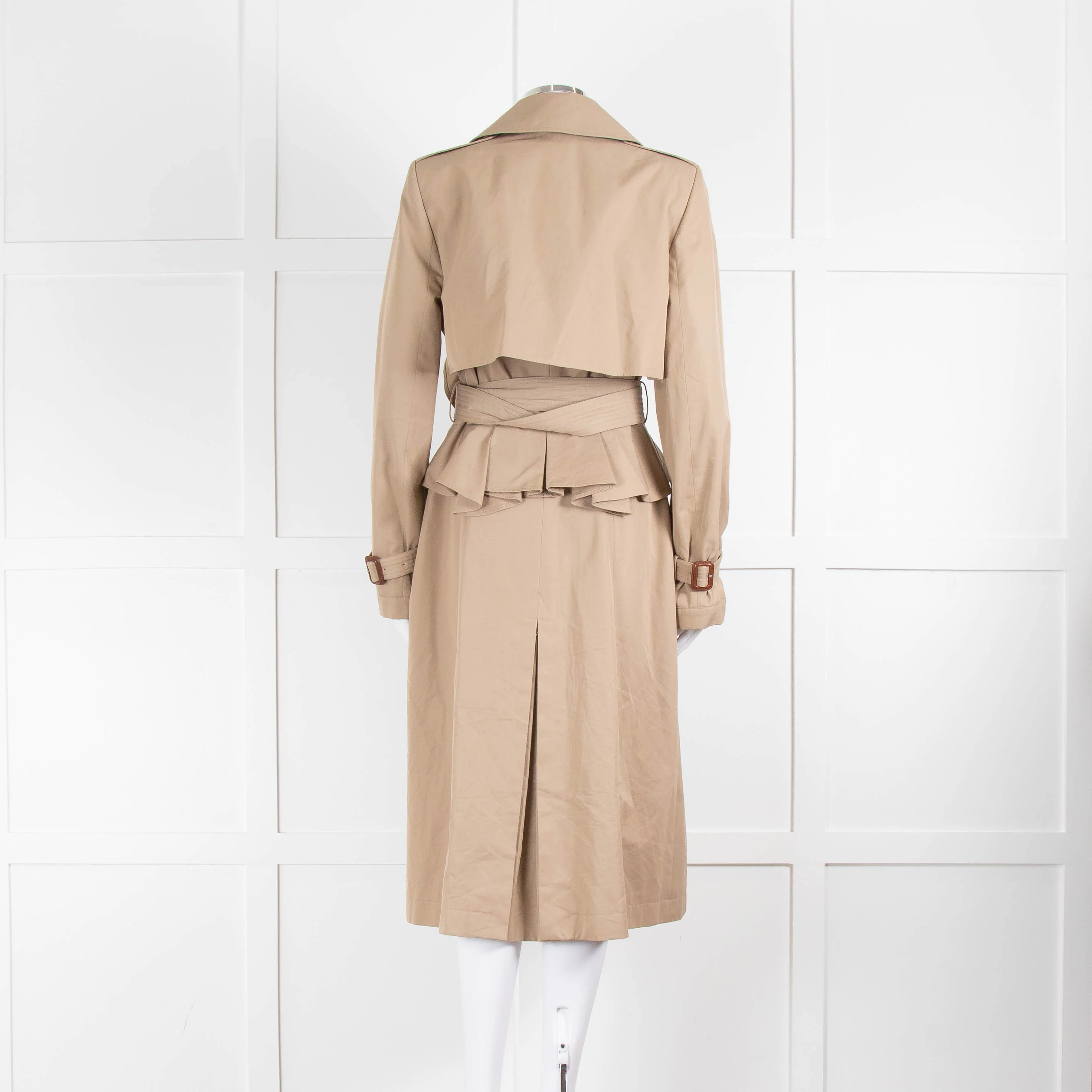 Alexander McQueen Ruffled Trench Coat - Image 3