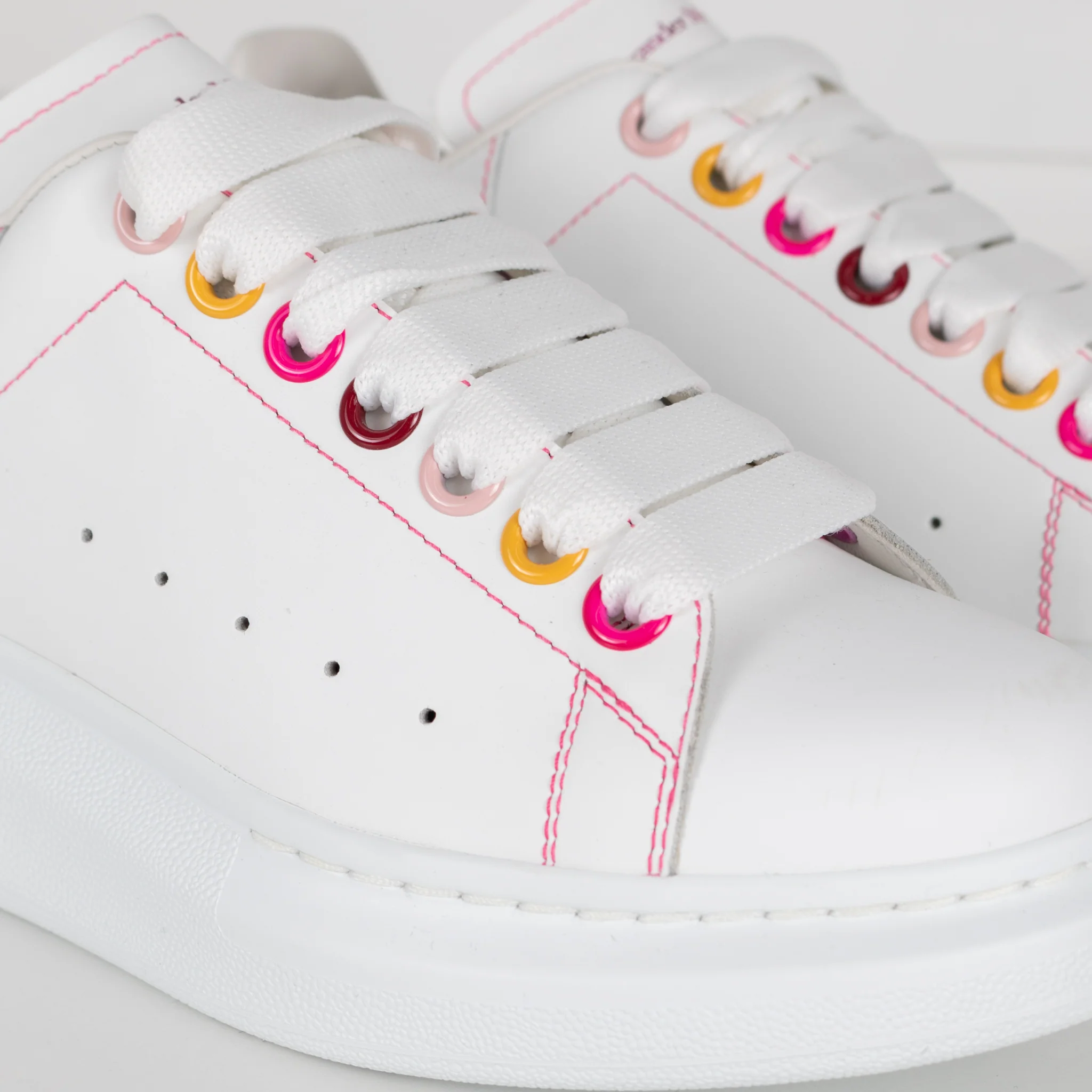 Alexander McQueen White Rainbow Trainers - Image 10