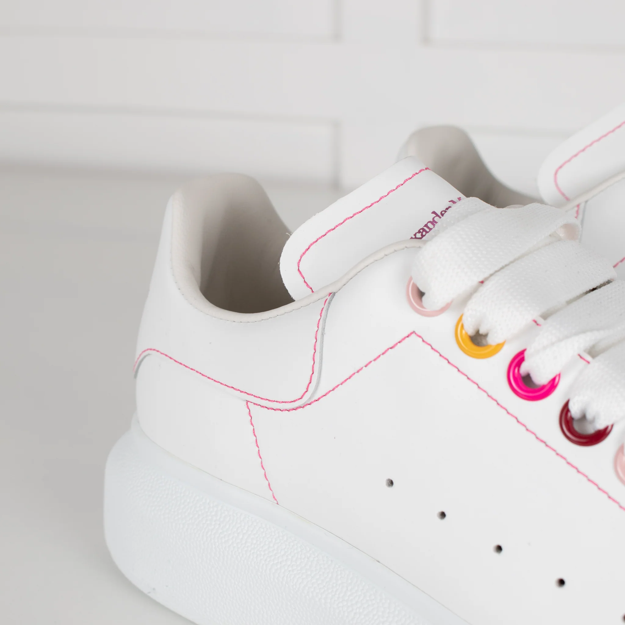 Alexander McQueen White Rainbow Trainers - Image 11