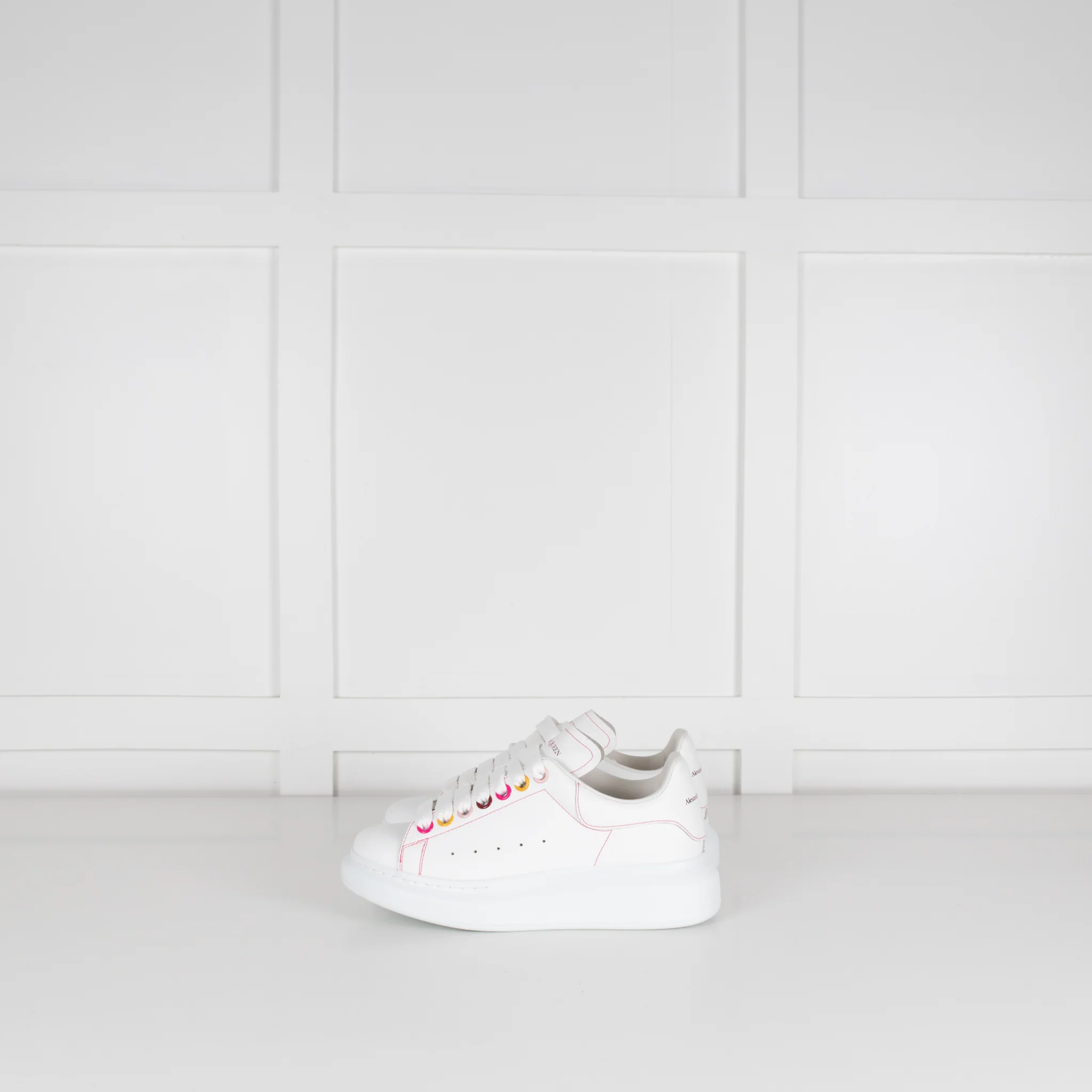 Alexander McQueen White Rainbow Trainers - Image 4