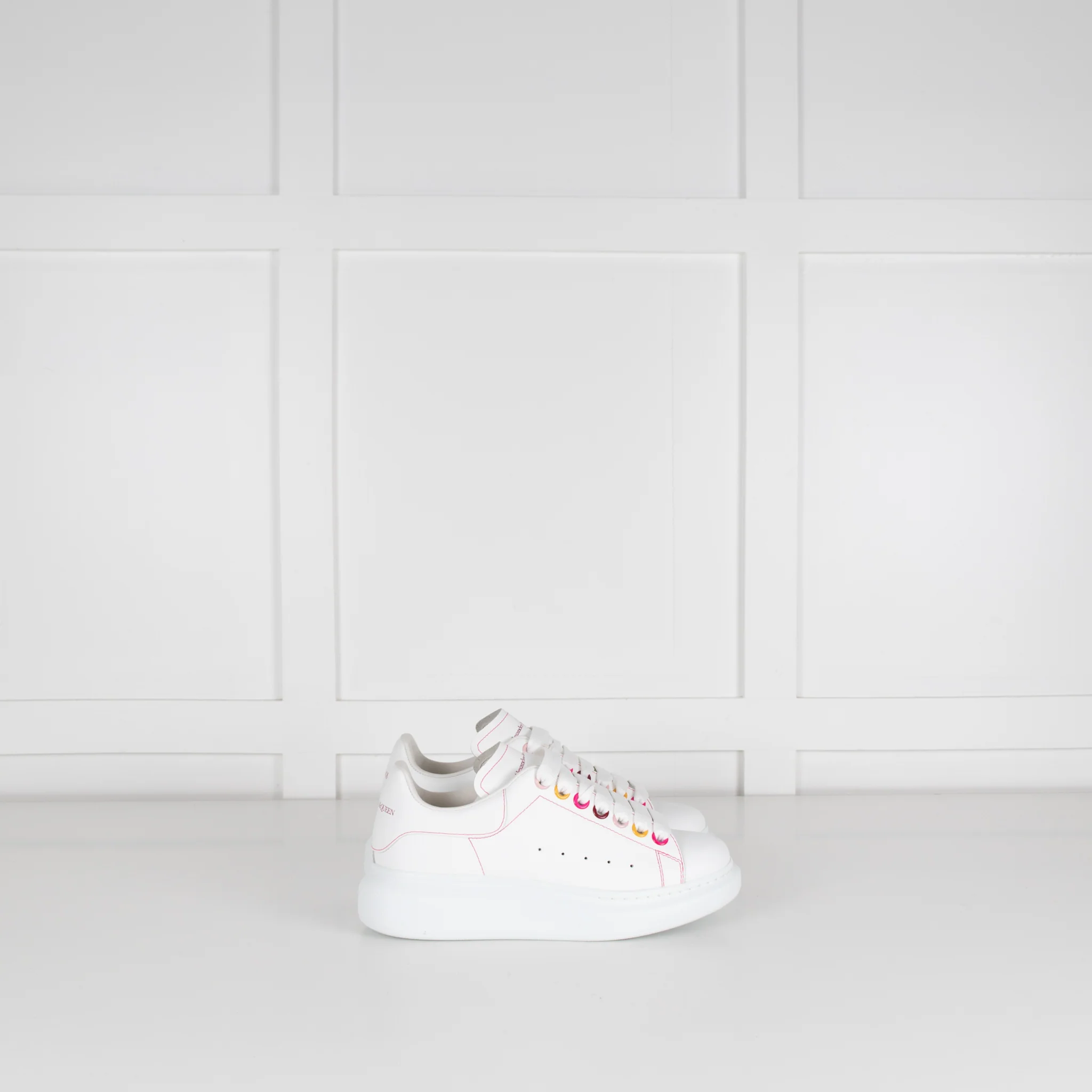 Alexander McQueen White Rainbow Trainers - Image 6