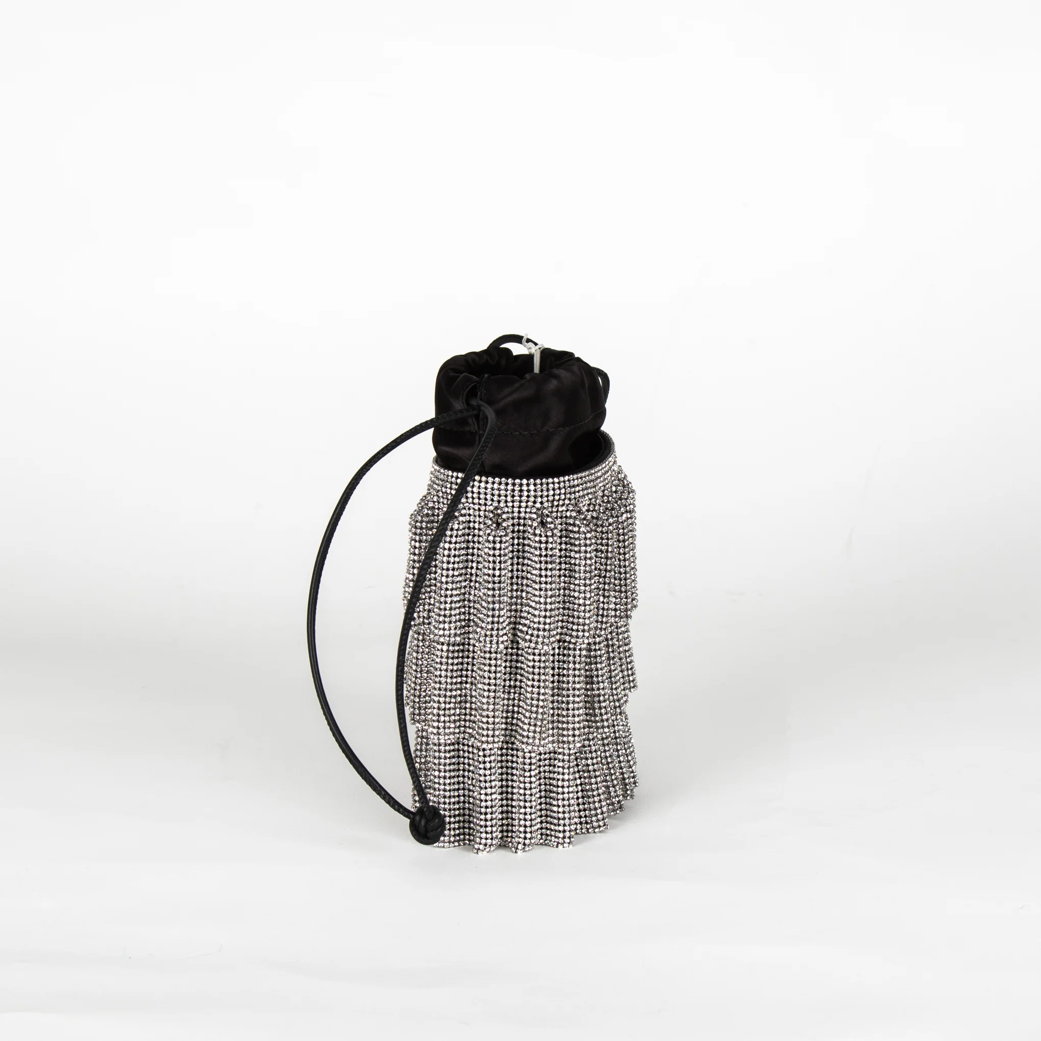Alexander Wang Black Crystal-Embellished Bucket Bag - Image 6