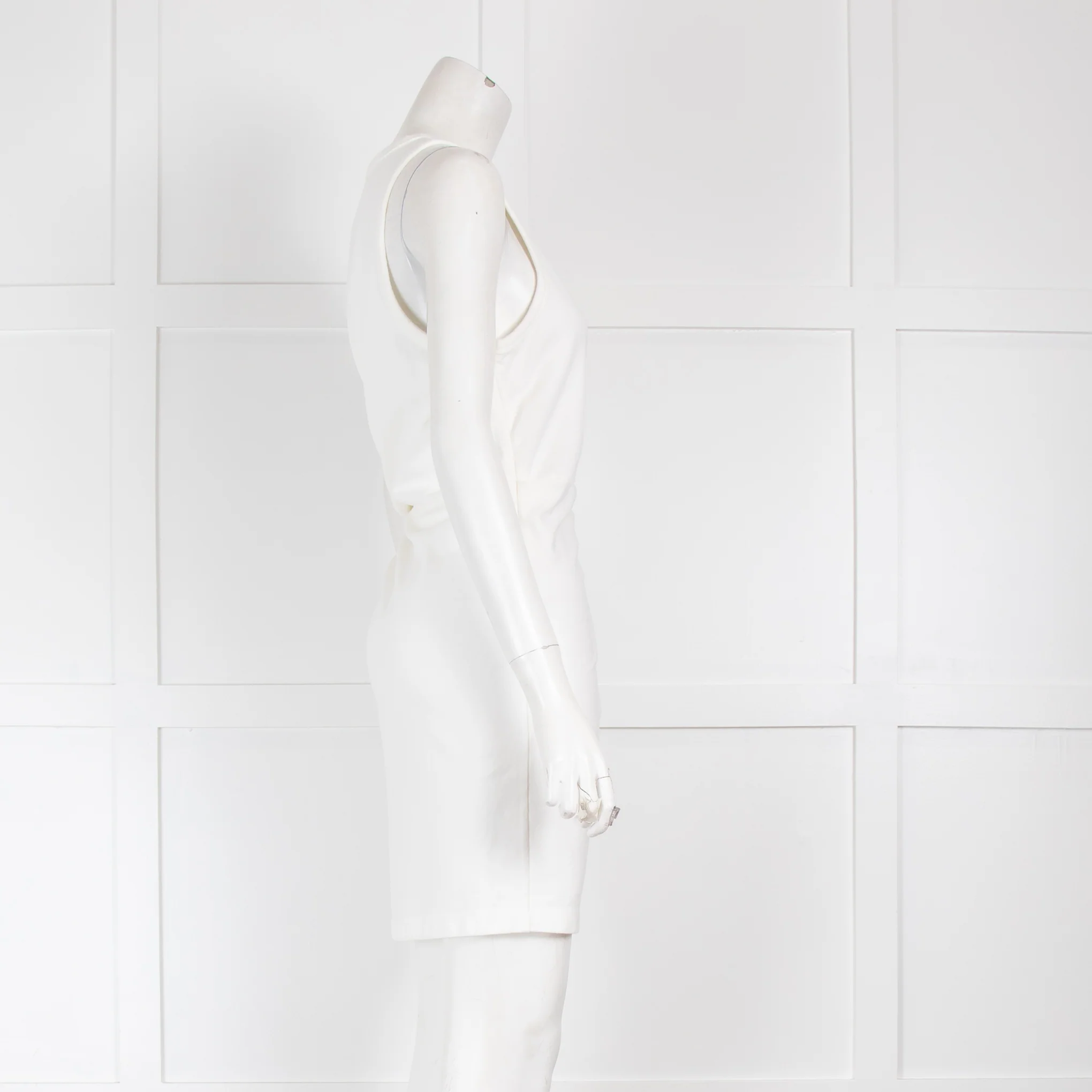 Alexander Wang White Scrunch Waist Mini Dress - Image 2