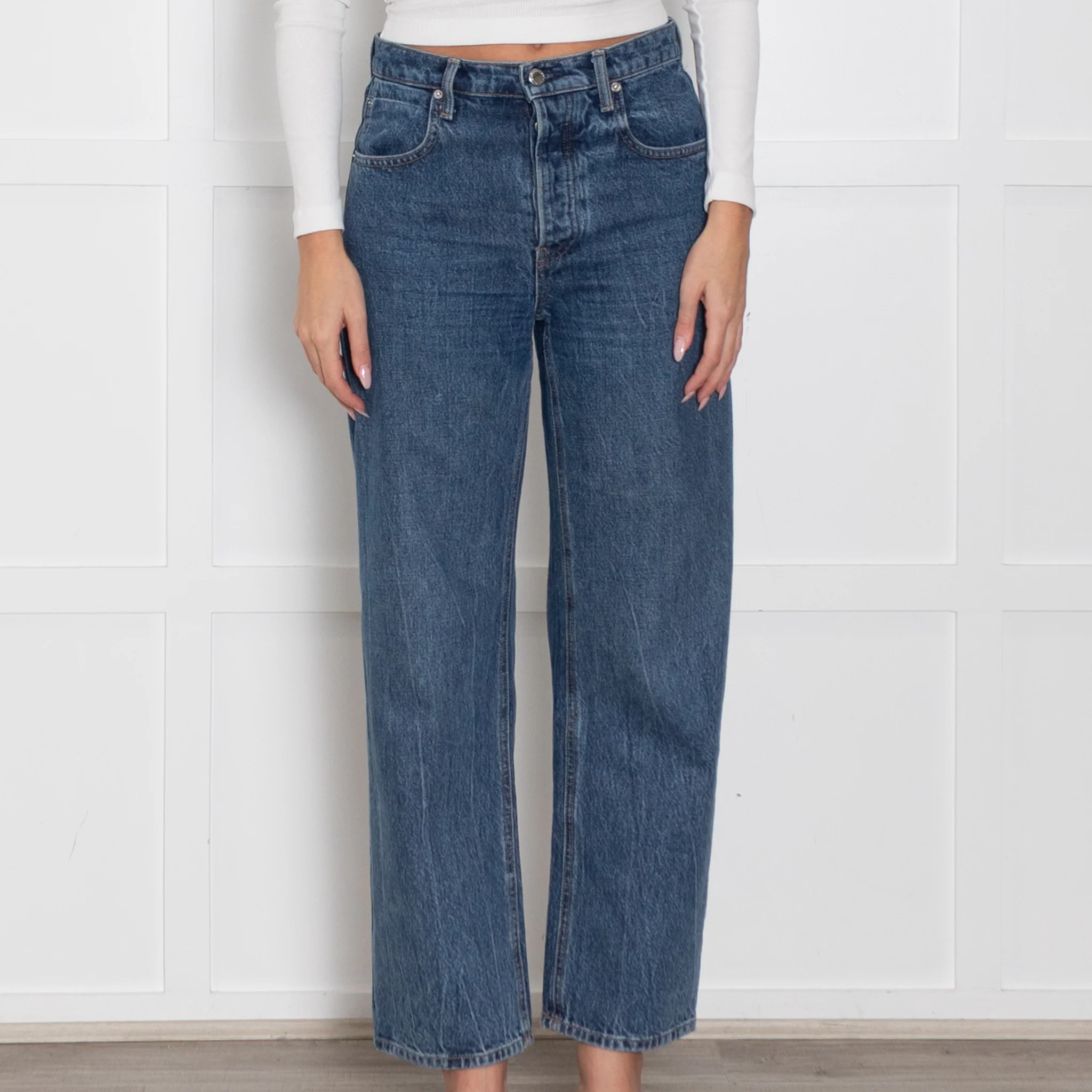 Alexander Wang Blue Straight Leg Jeans - Image 2