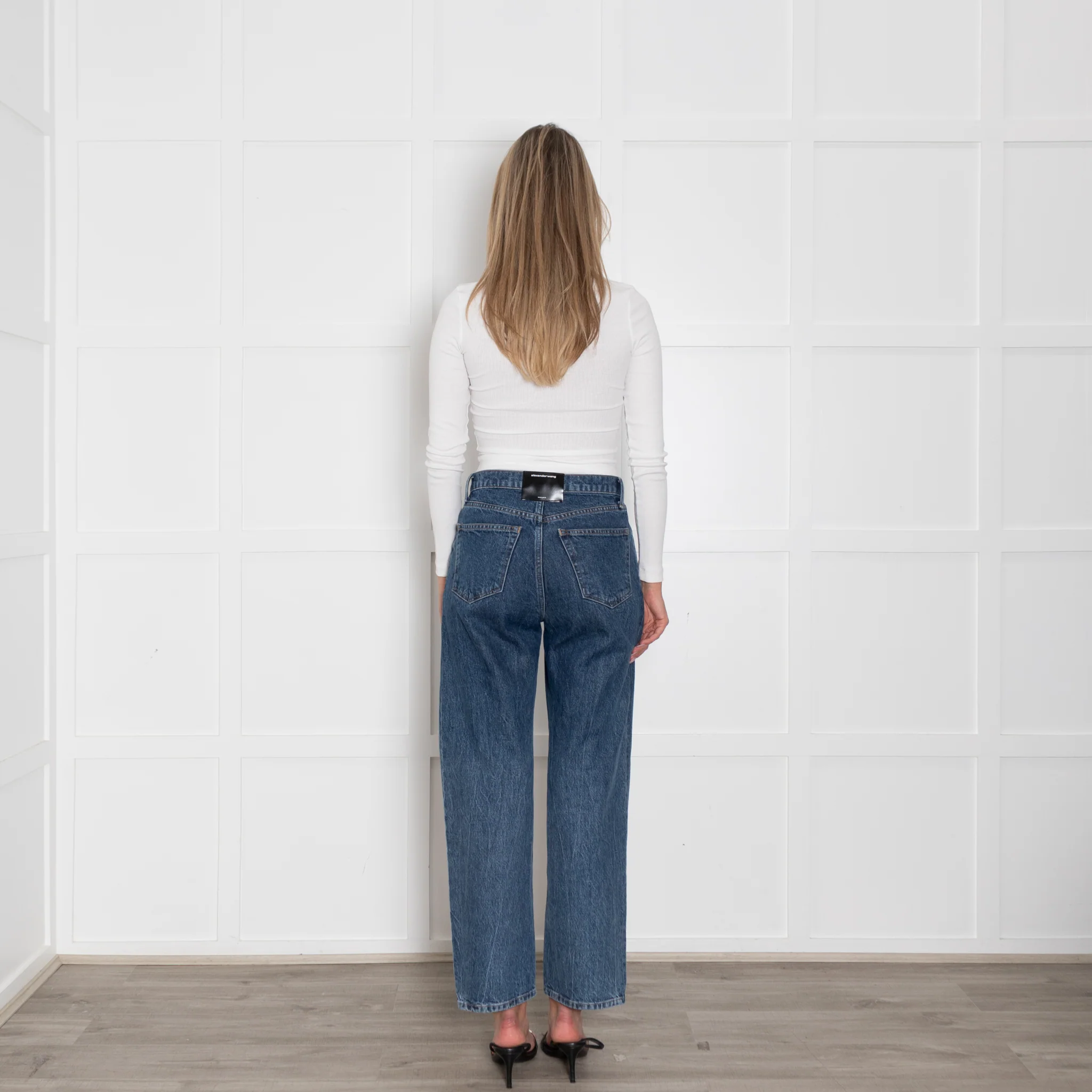 Alexander Wang Blue Straight Leg Jeans - Image 5