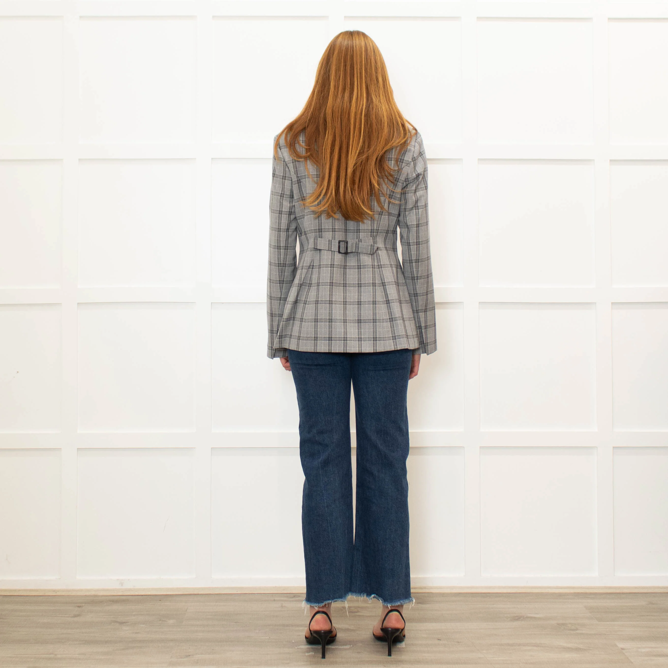 Aligne Check Waisted Scoop Blazer - Image 5