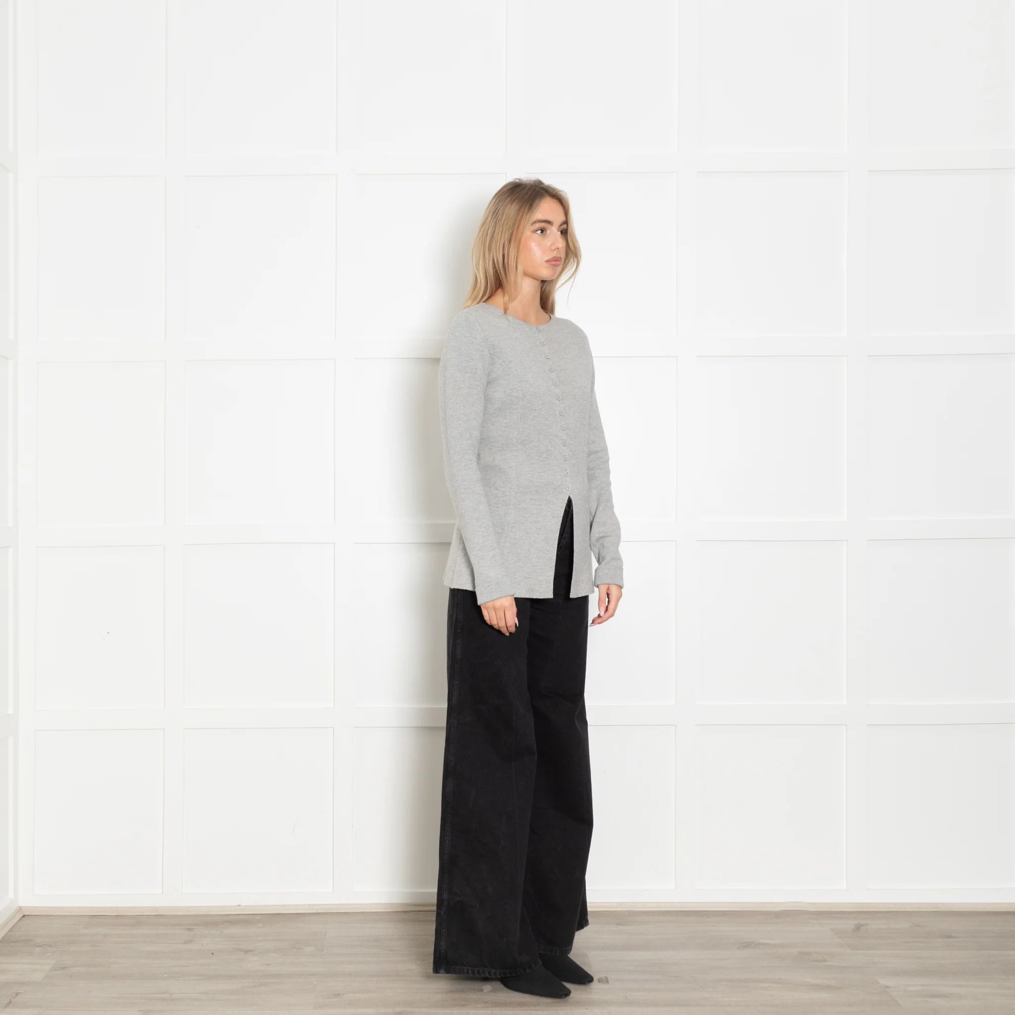 Aligne Pale Grey Daphne Waisted Knit - Image 7