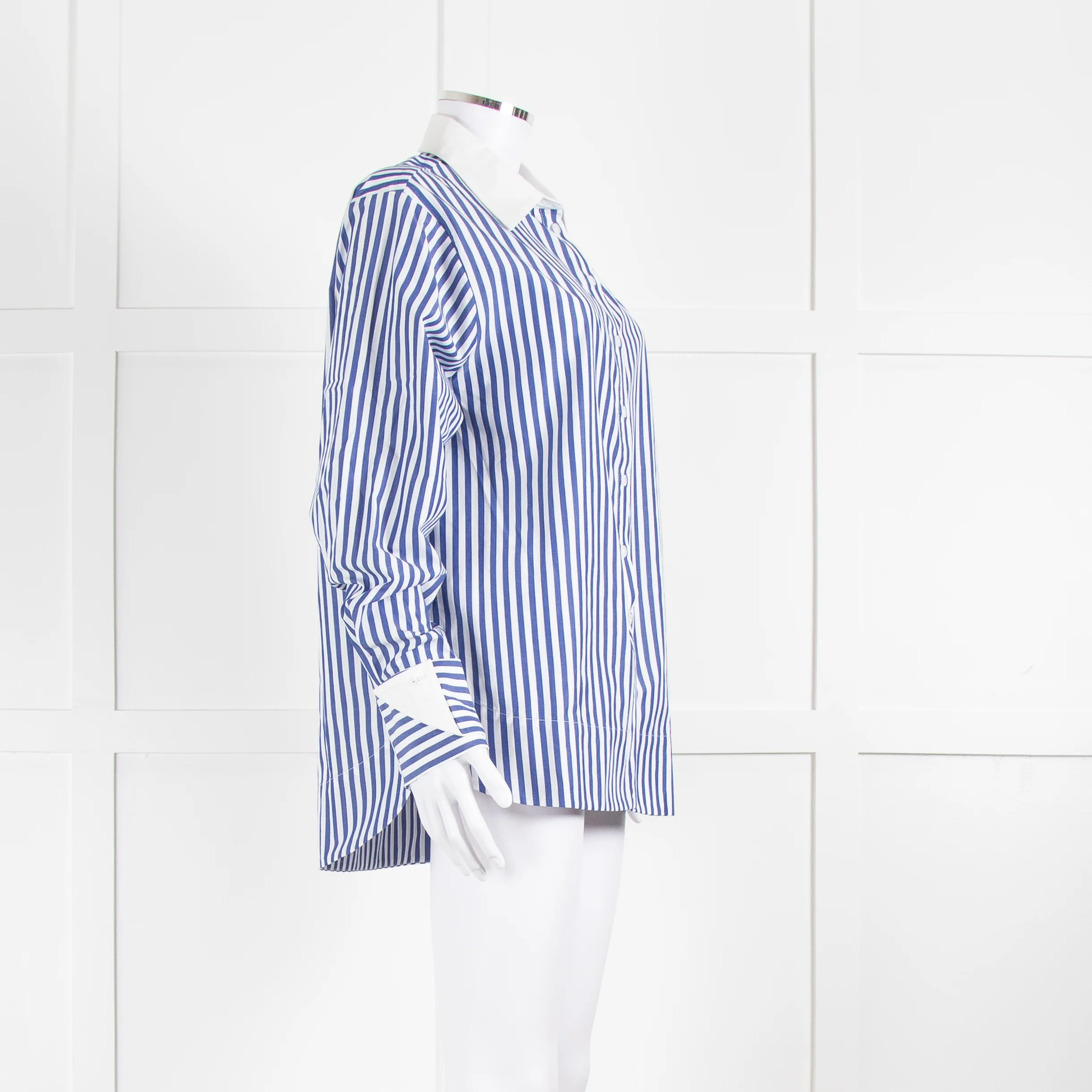 Aligne Thyme Blue And White Stripe Shirt - Image 2
