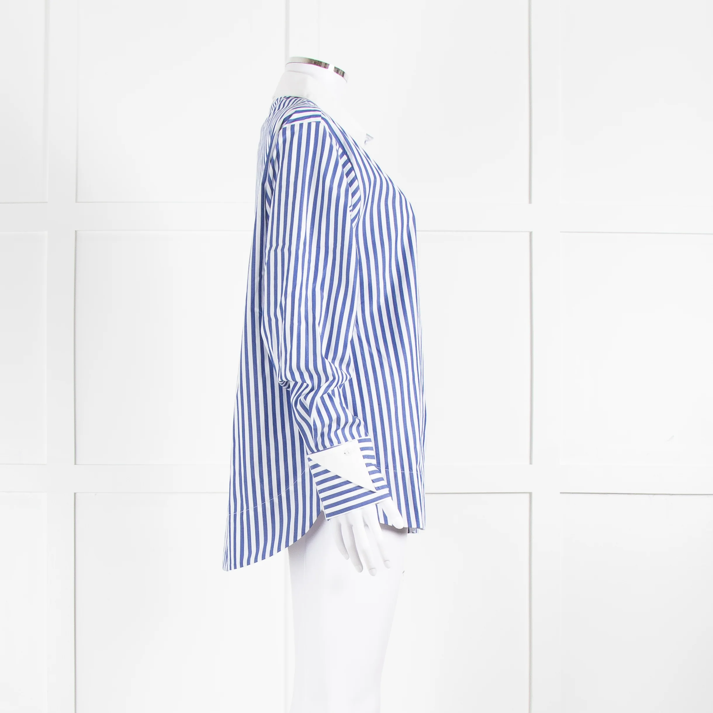 Aligne Thyme Blue And White Stripe Shirt - Image 3